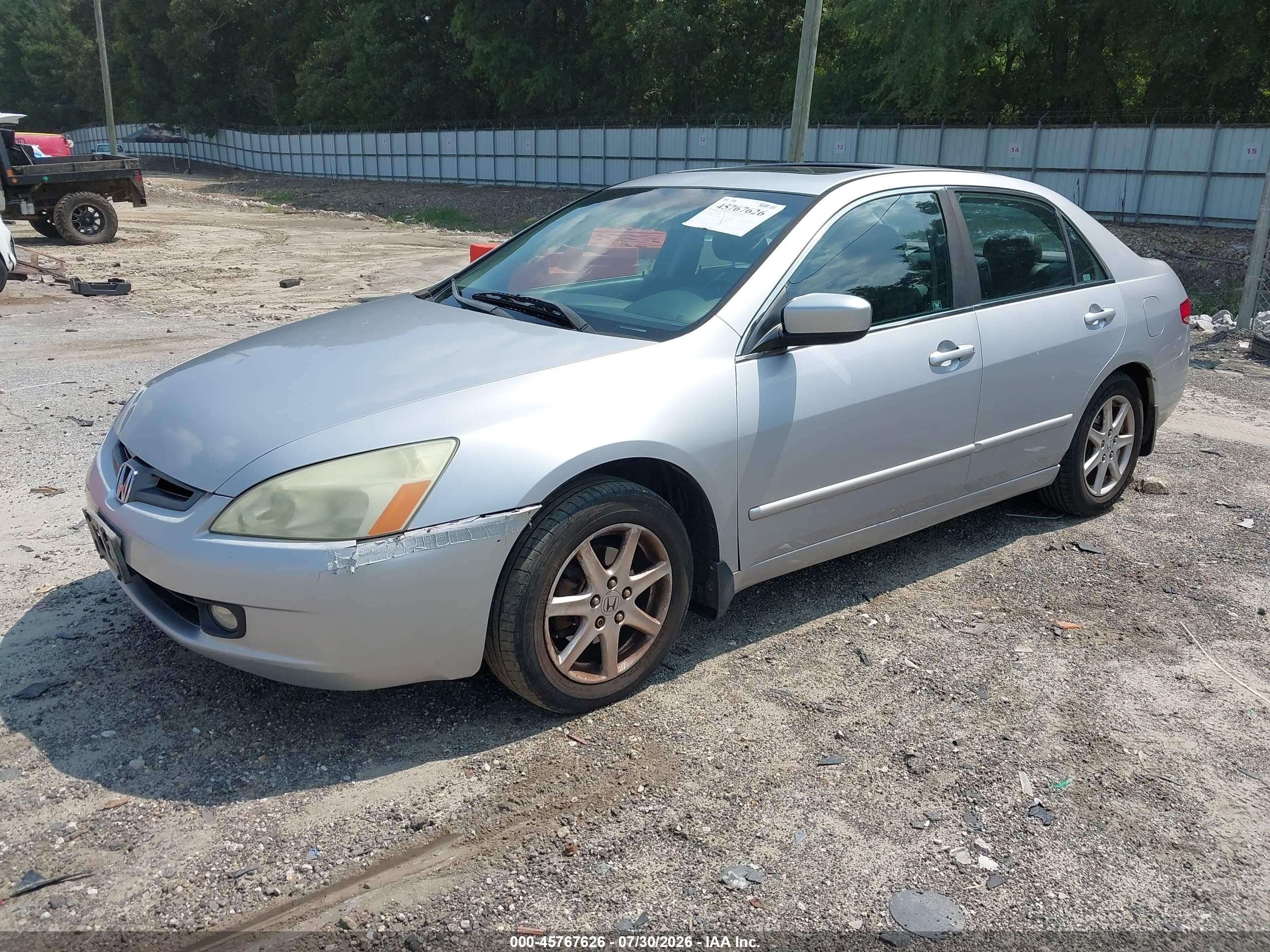 2004 Honda Accord 3.0 Ex Silver vin: 1HGCM66554A054158