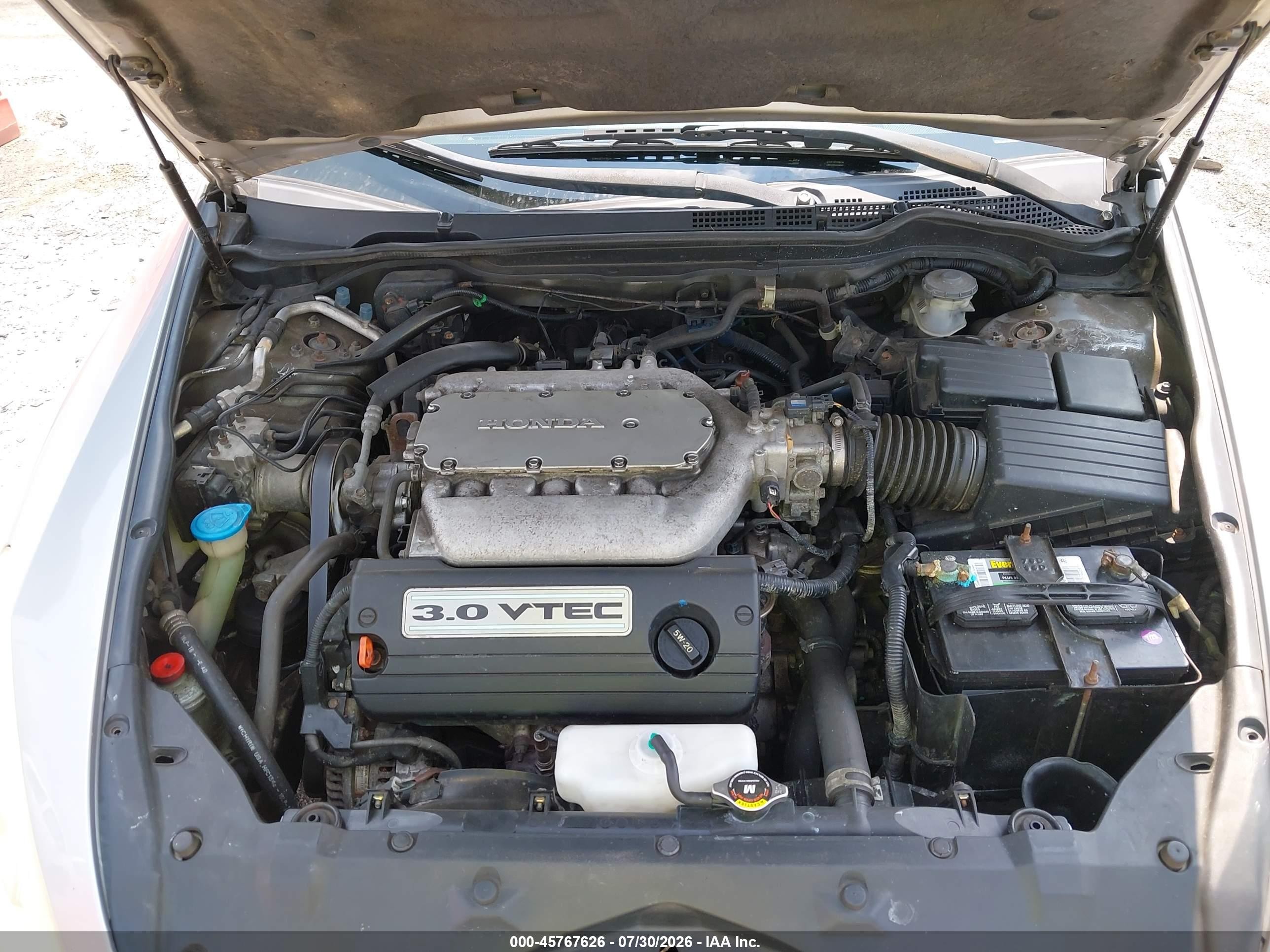 2004 Honda Accord 3.0 Ex Silver vin: 1HGCM66554A054158