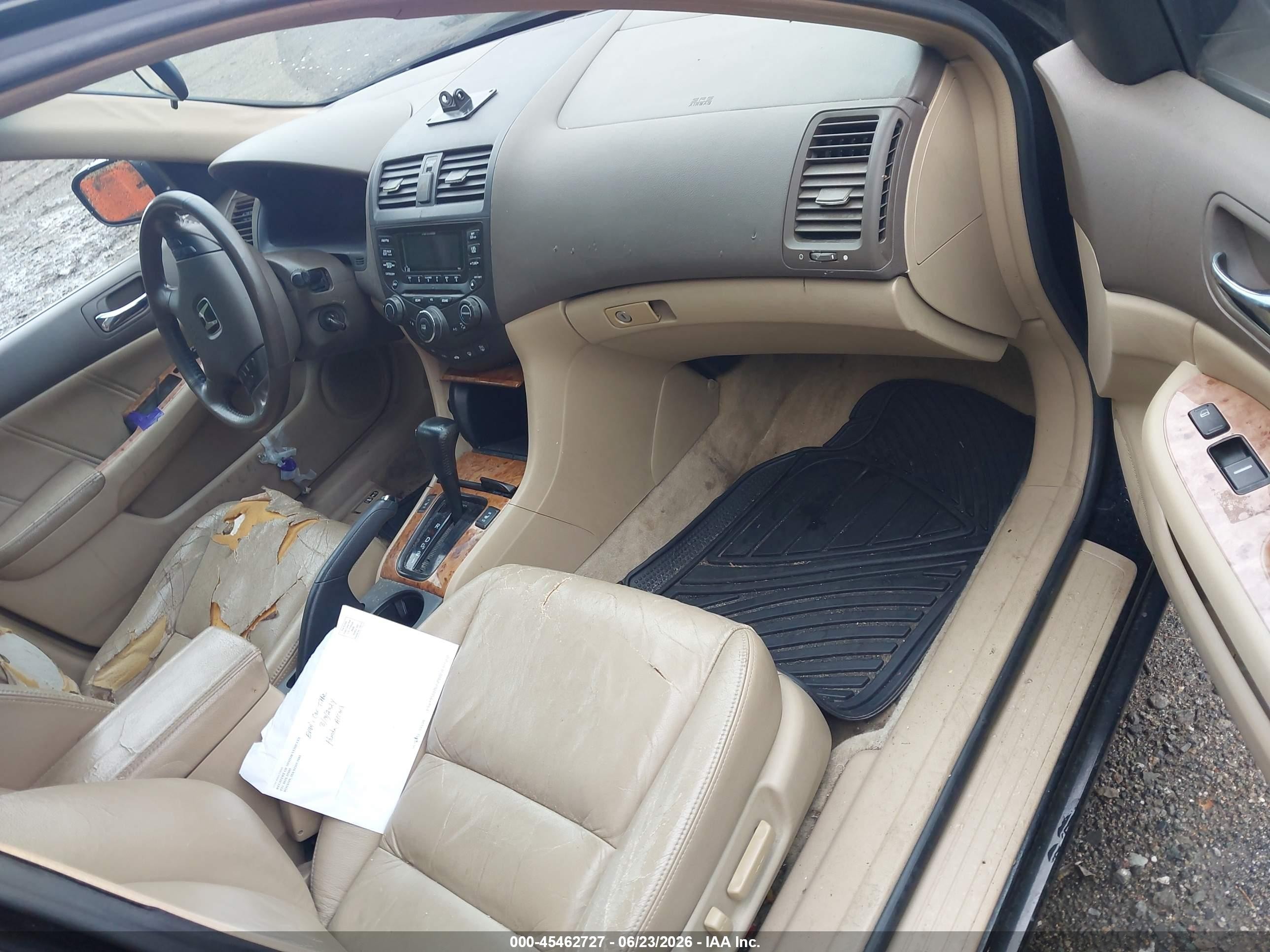 2004 Honda Accord 3.0 Ex Black vin: 1HGCM66554A062891