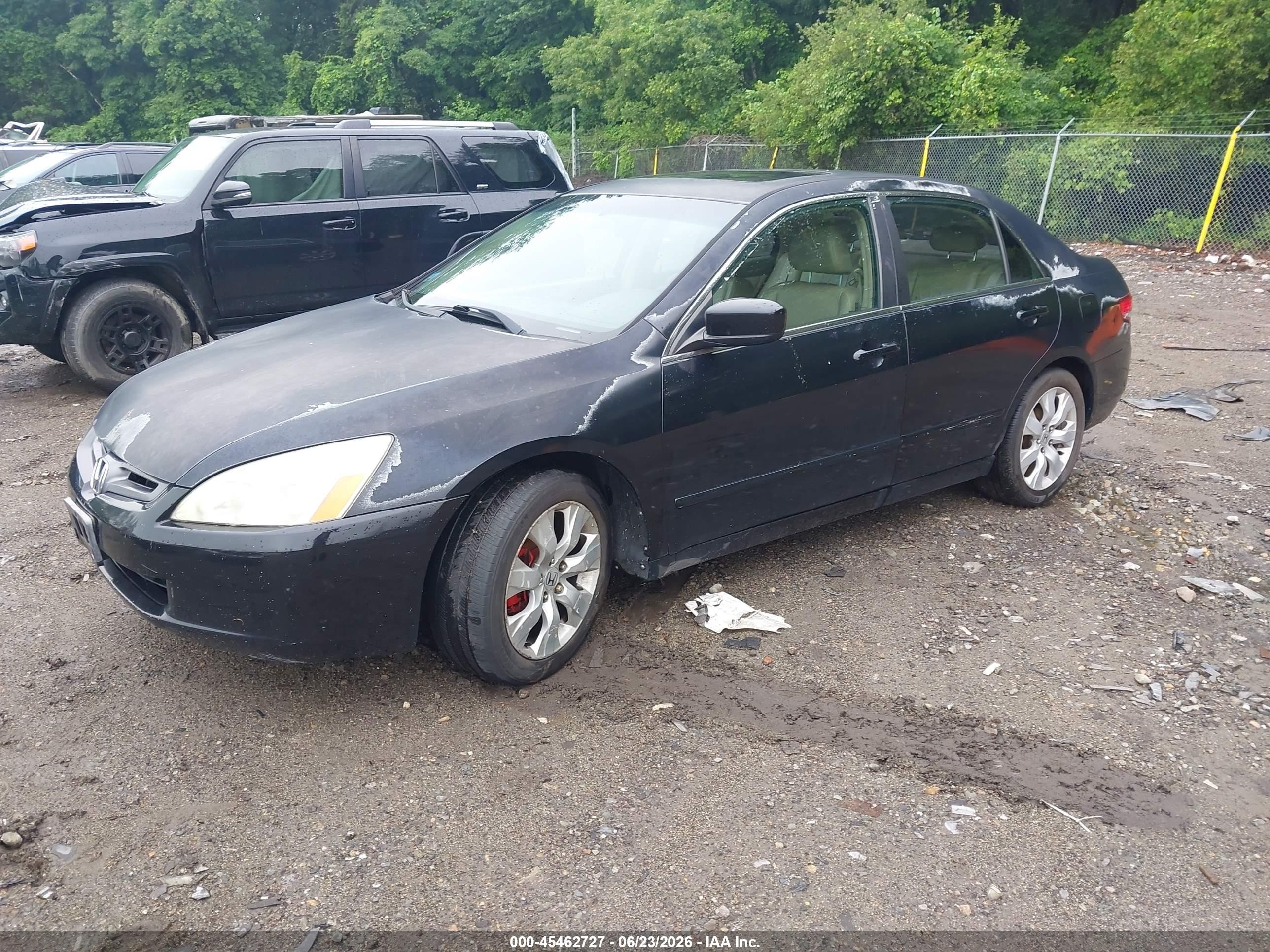 2004 Honda Accord 3.0 Ex Black vin: 1HGCM66554A062891