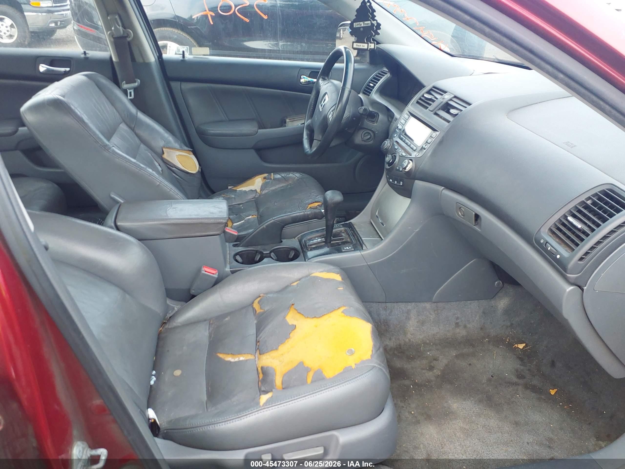 2004 Honda Accord 3.0 Ex Red vin: 1HGCM66554A069582