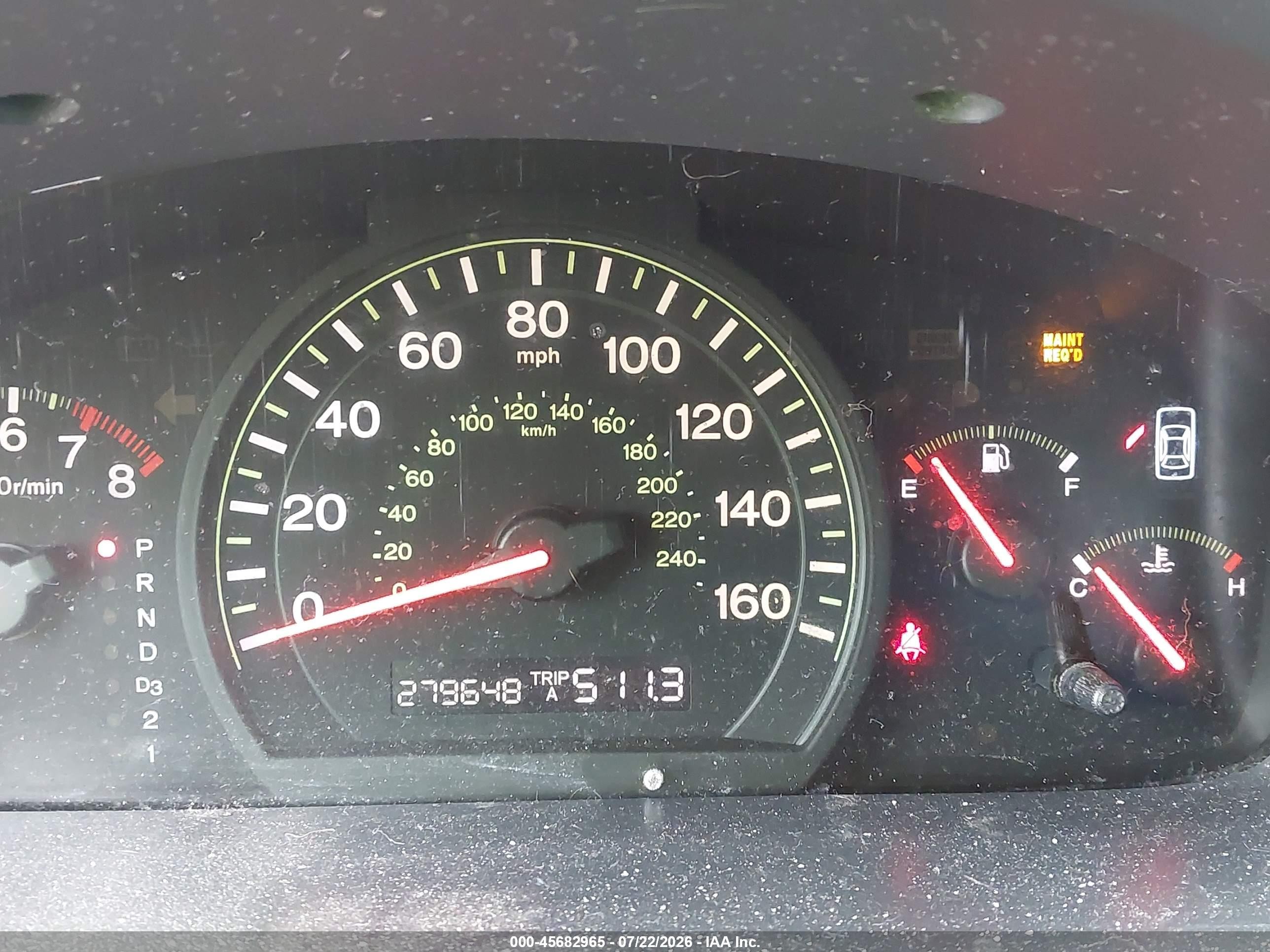 2004 Honda Accord 3.0 Ex Темно-бордовый vin: 1HGCM66554A080596