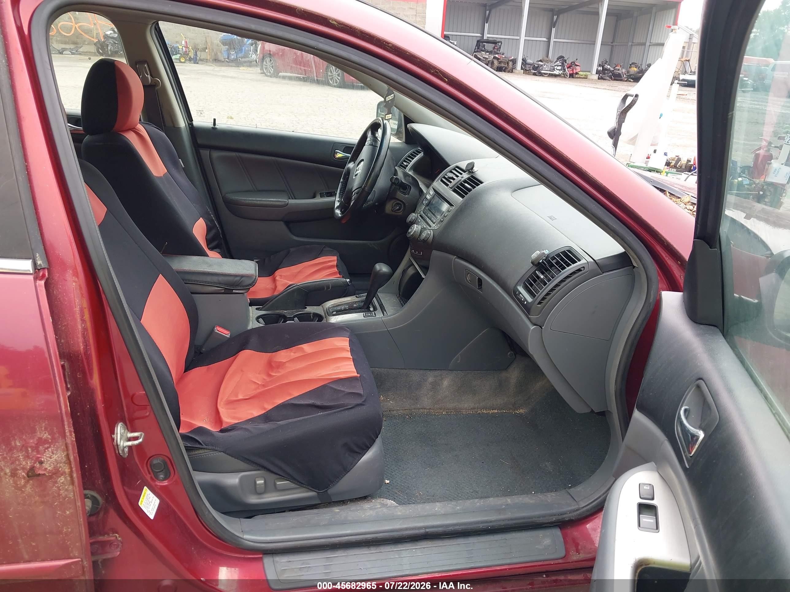 2004 Honda Accord 3.0 Ex Темно-бордовый vin: 1HGCM66554A080596