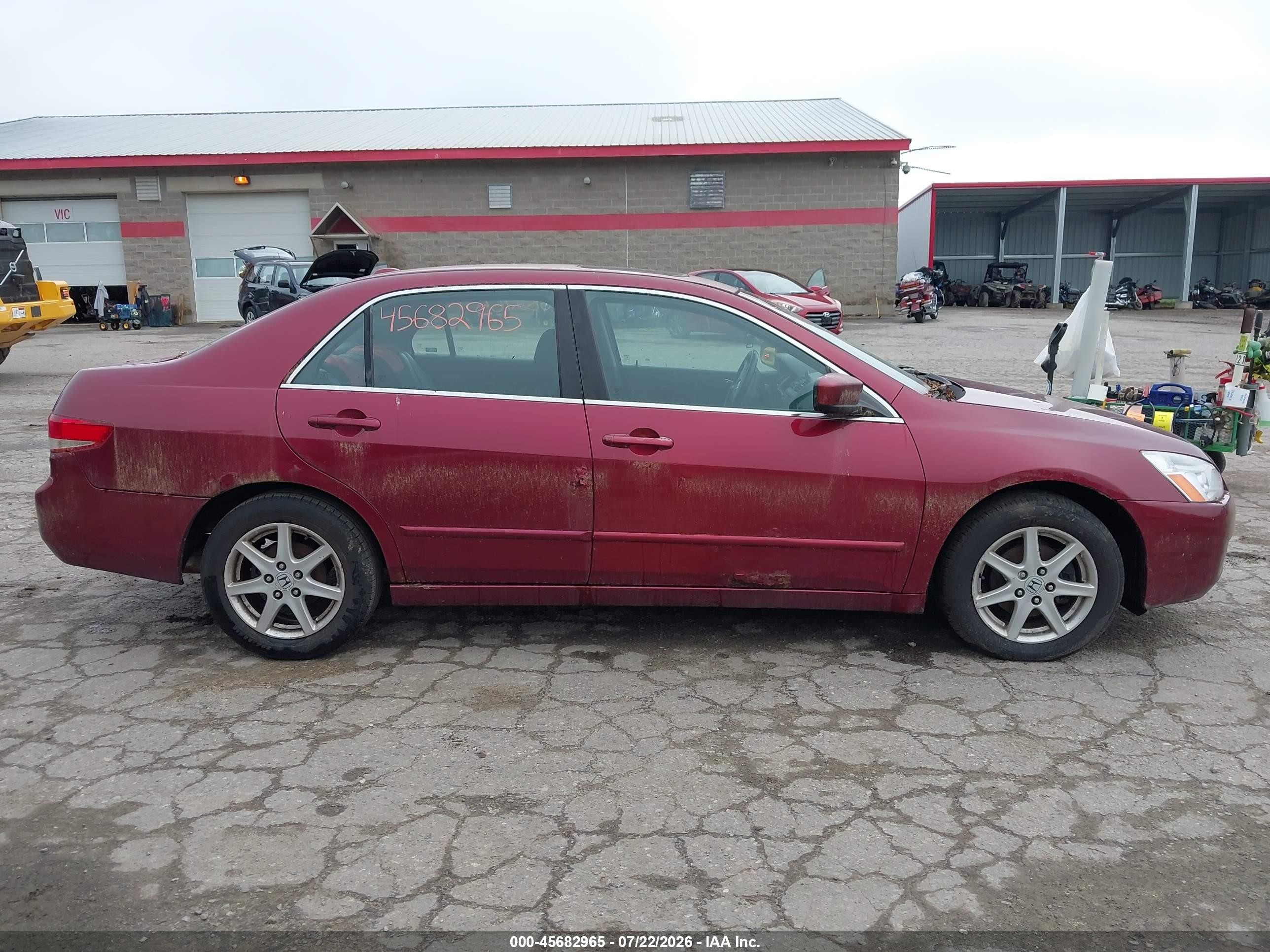 2004 Honda Accord 3.0 Ex Темно-бордовый vin: 1HGCM66554A080596