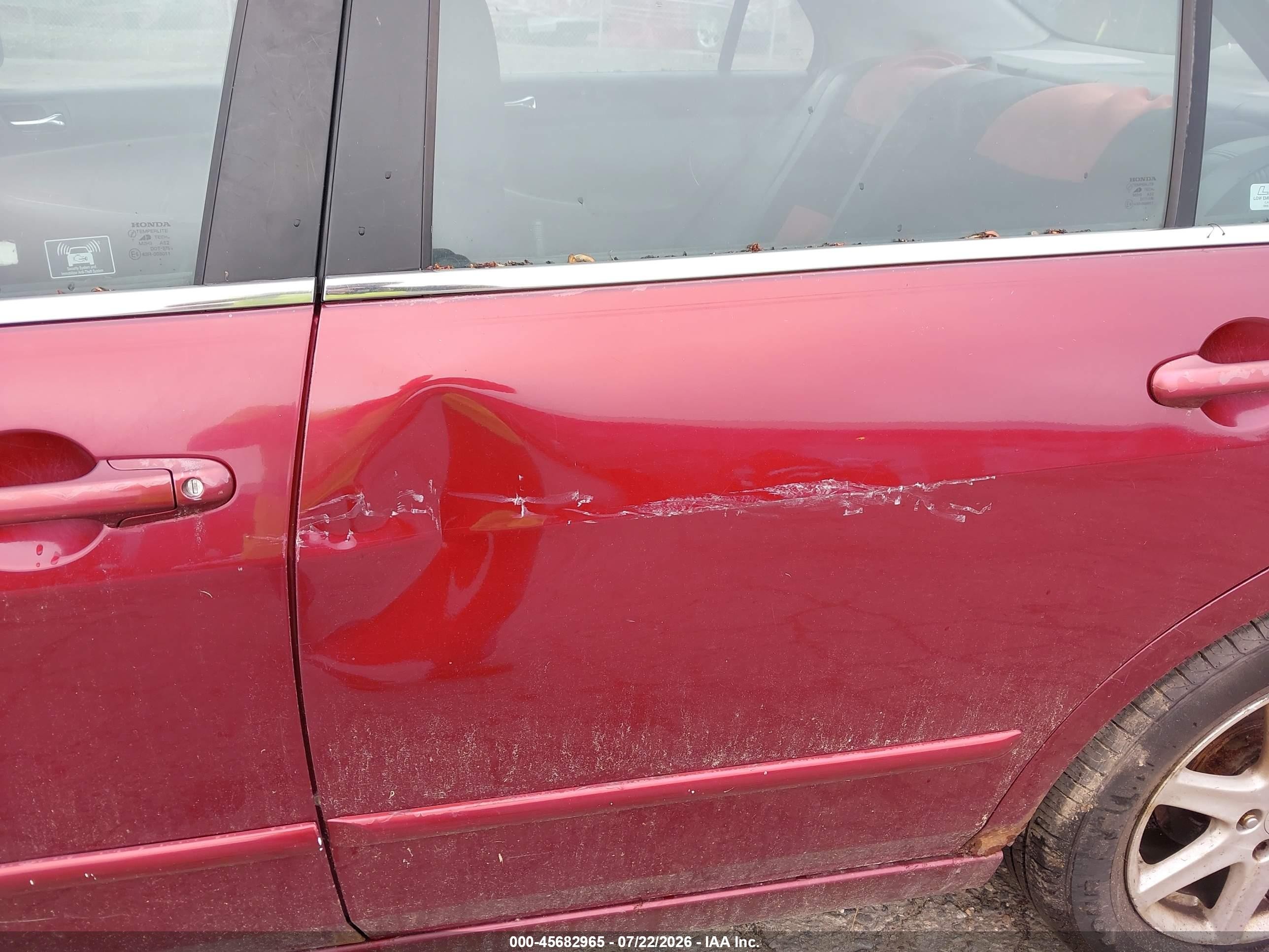 2004 Honda Accord 3.0 Ex Темно-бордовый vin: 1HGCM66554A080596