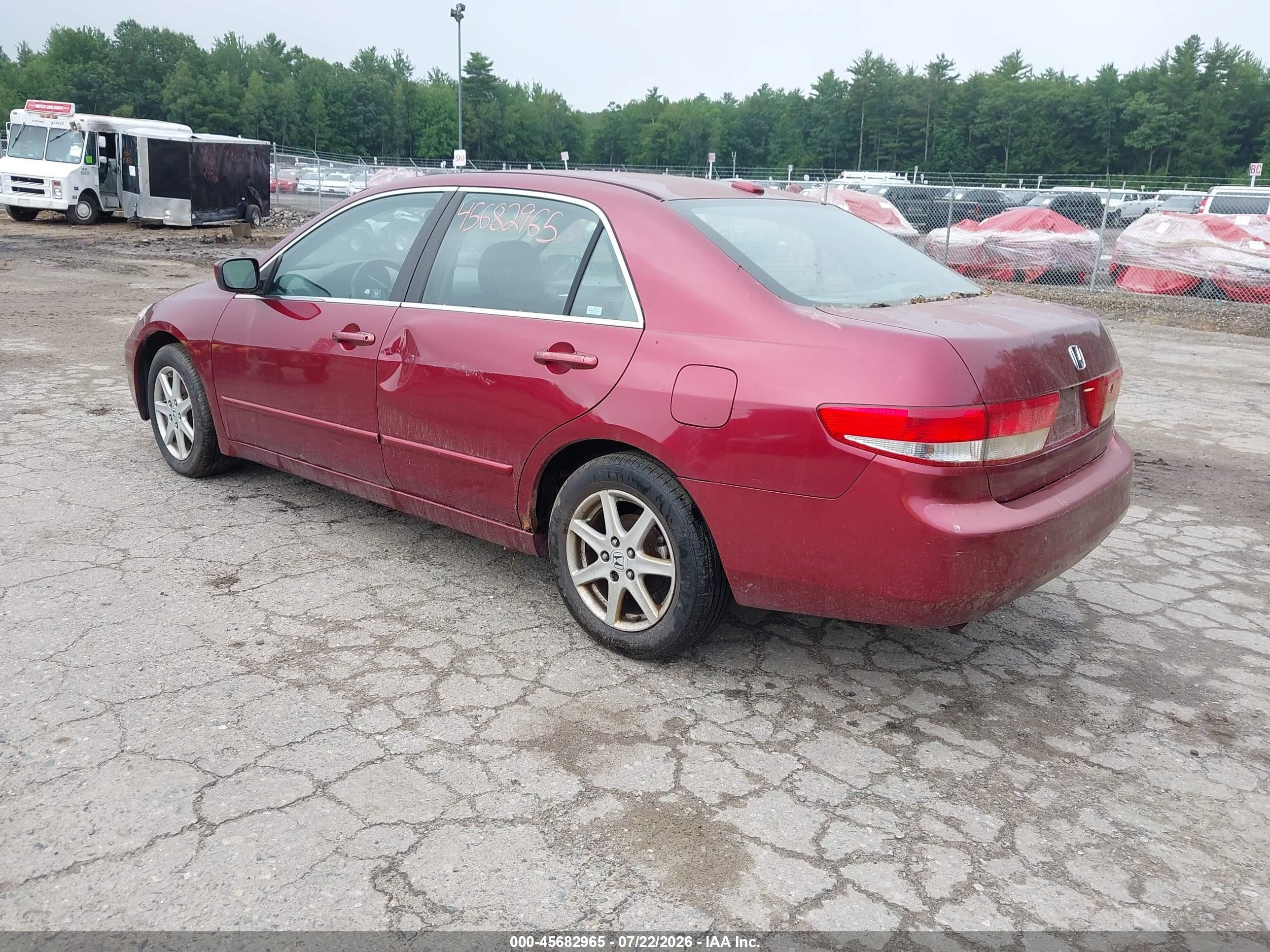 2004 Honda Accord 3.0 Ex Темно-бордовый vin: 1HGCM66554A080596