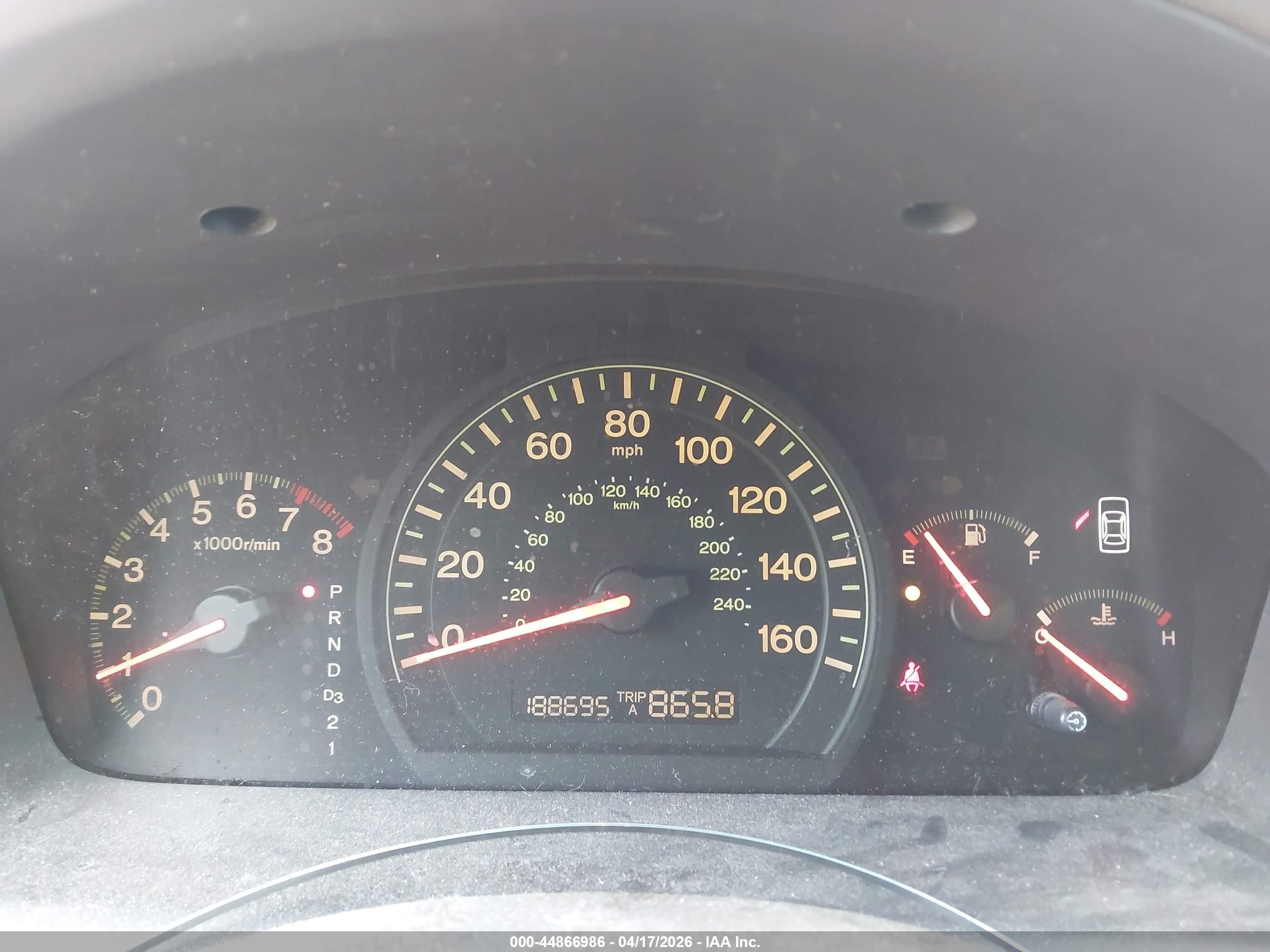 2004 Honda Accord 3.0 Ex Champagne vin: 1HGCM66554A101026