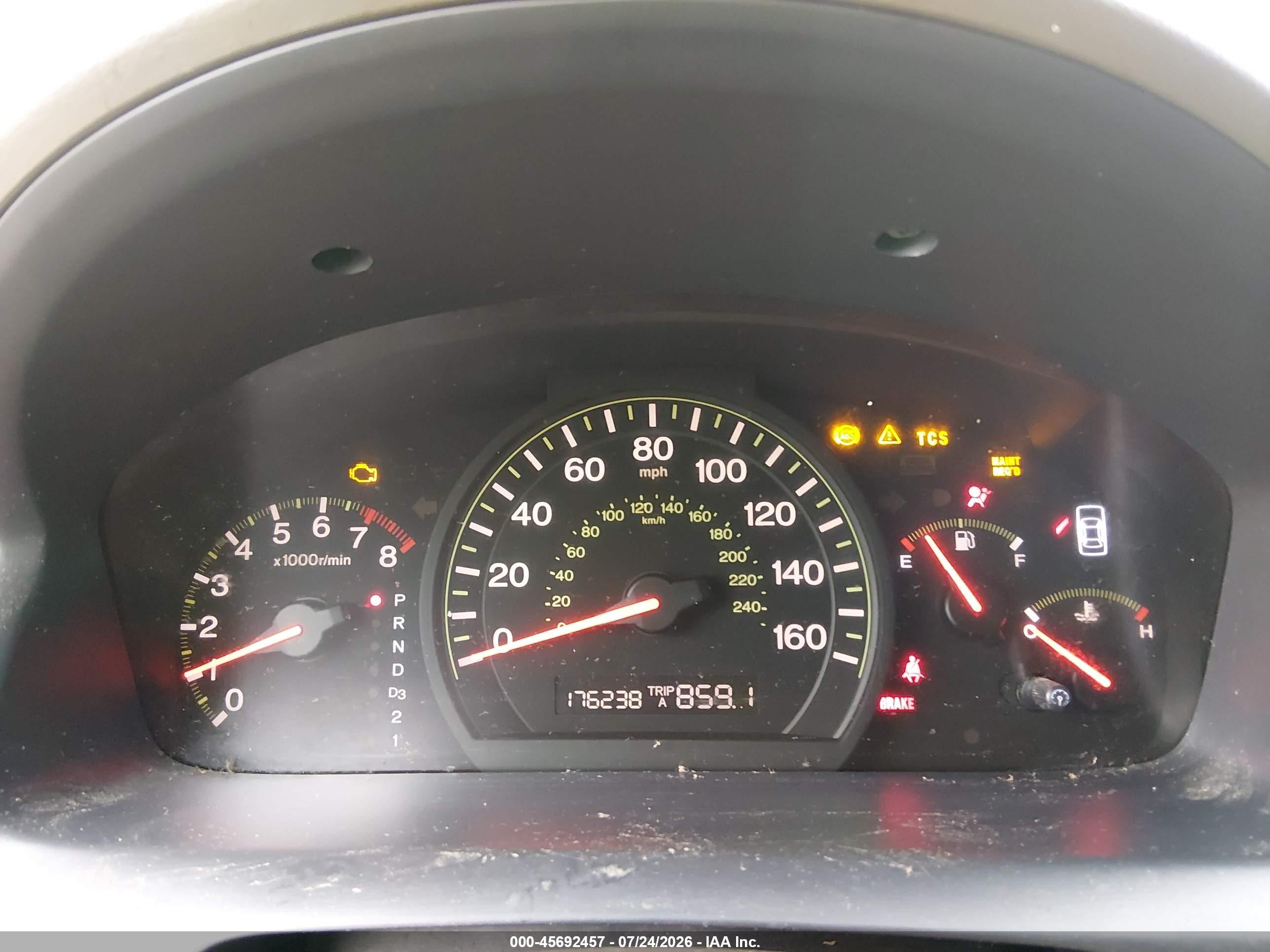 2004 Honda Accord 3.0 Ex Tan vin: 1HGCM66554A103620