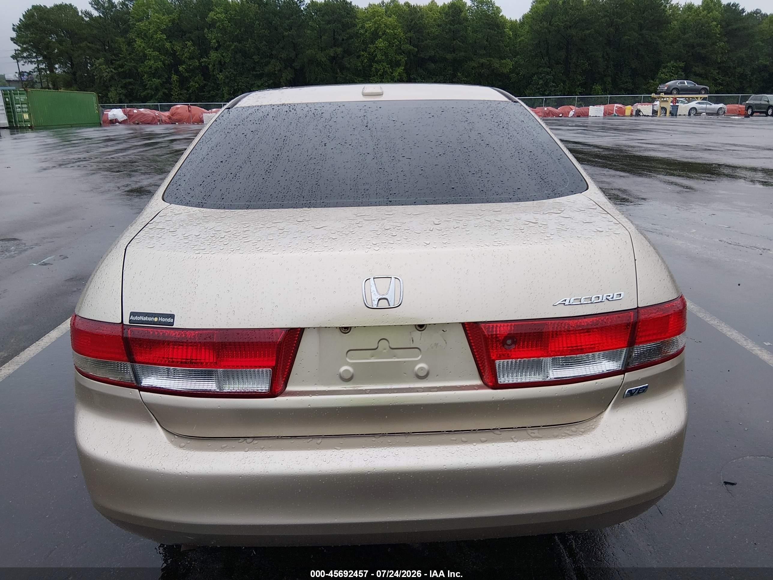 2004 Honda Accord 3.0 Ex Tan vin: 1HGCM66554A103620