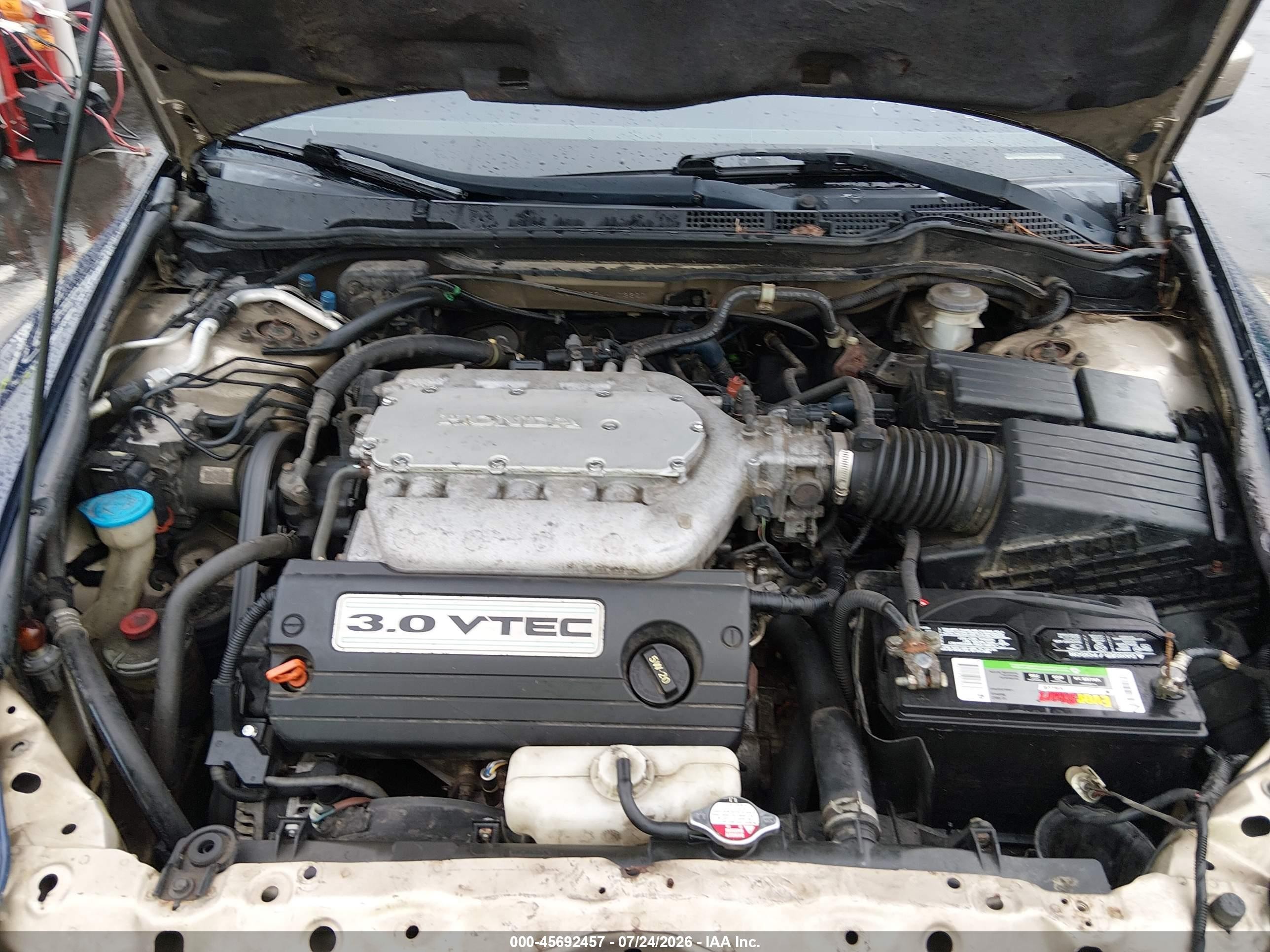 2004 Honda Accord 3.0 Ex Tan vin: 1HGCM66554A103620