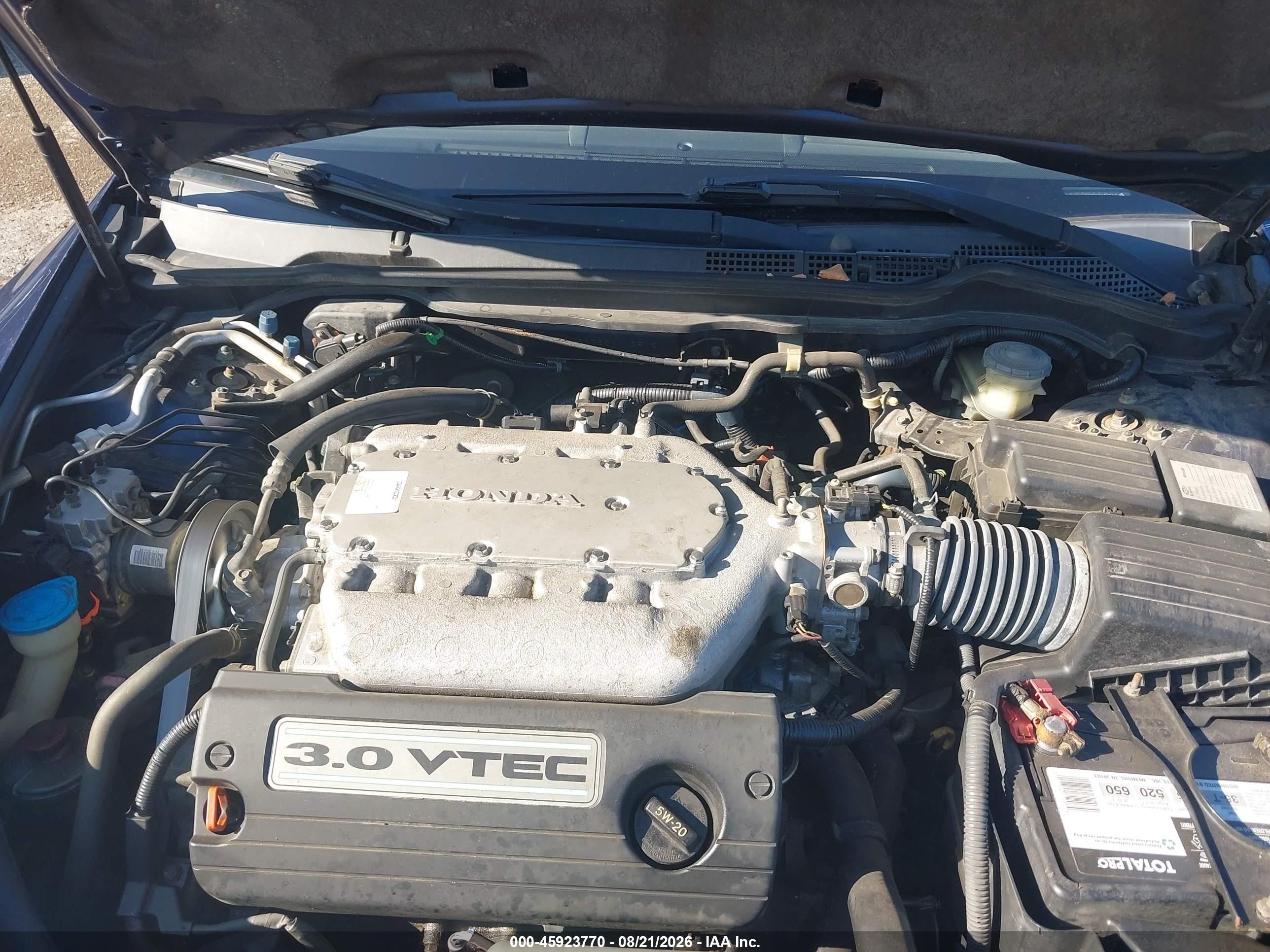 2005 Honda Accord 3.0 Ex Blue vin: 1HGCM66555A013515