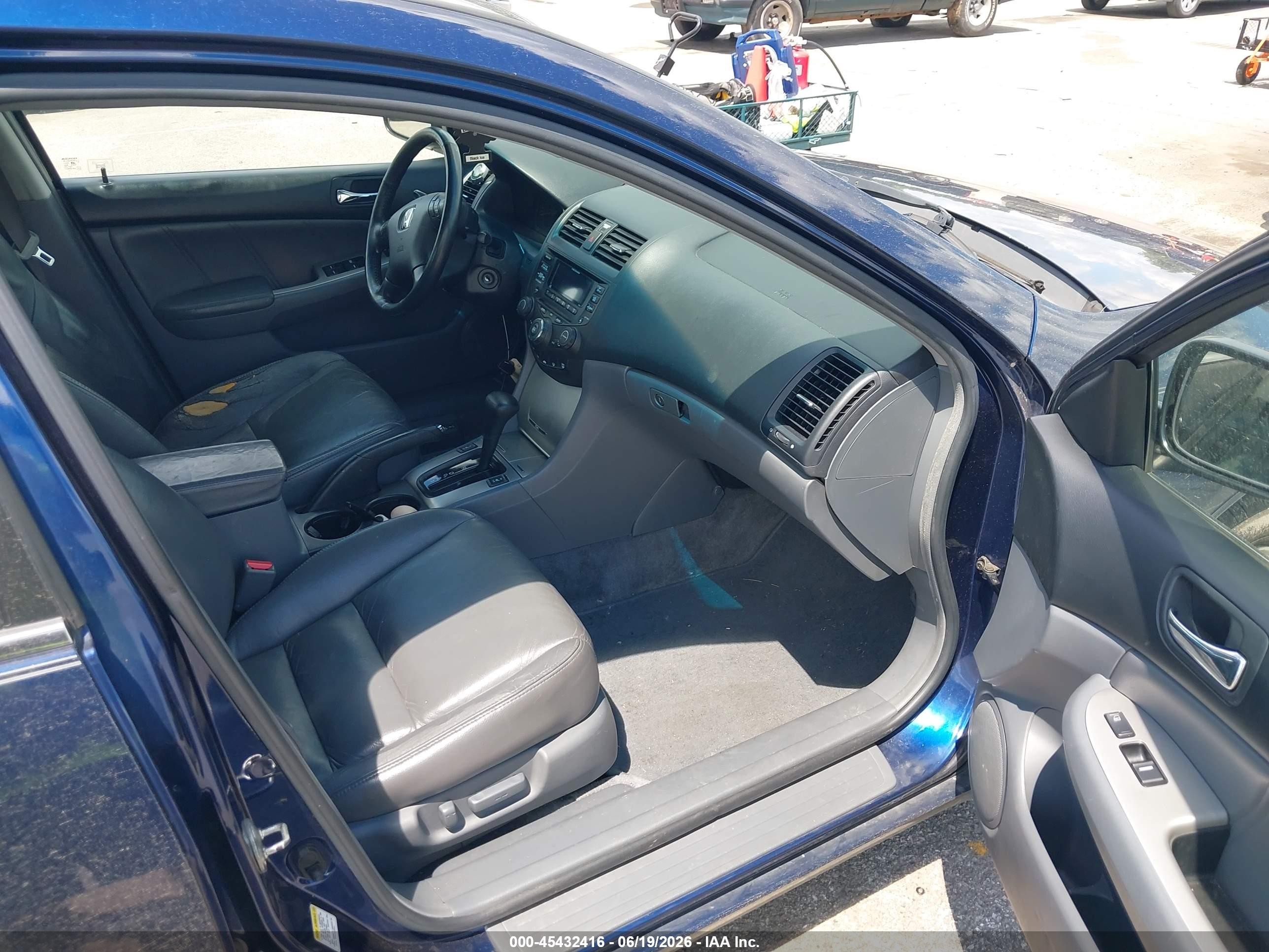 2005 Honda Accord 3.0 Ex Blue vin: 1HGCM66555A038950