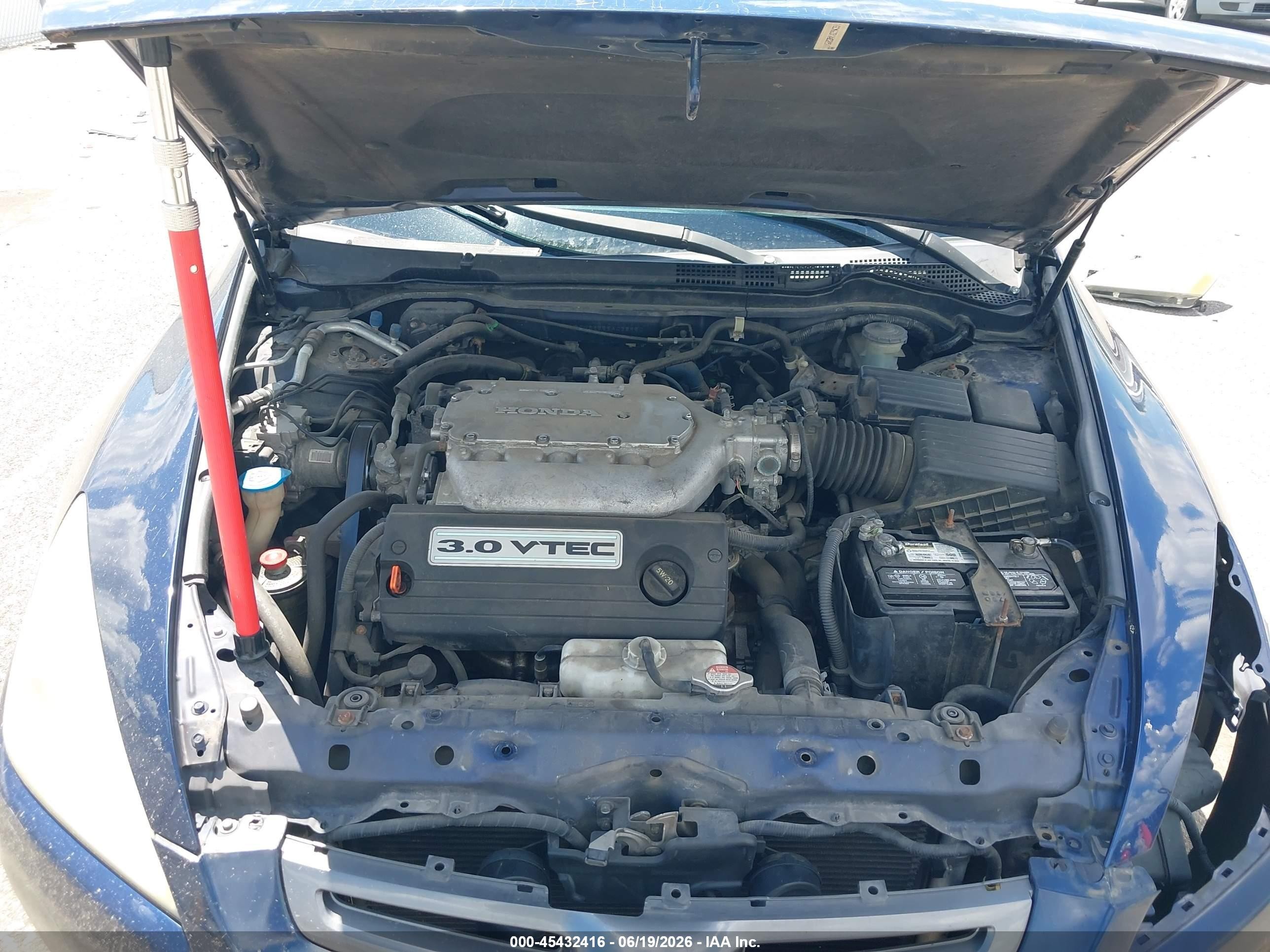 2005 Honda Accord 3.0 Ex Blue vin: 1HGCM66555A038950