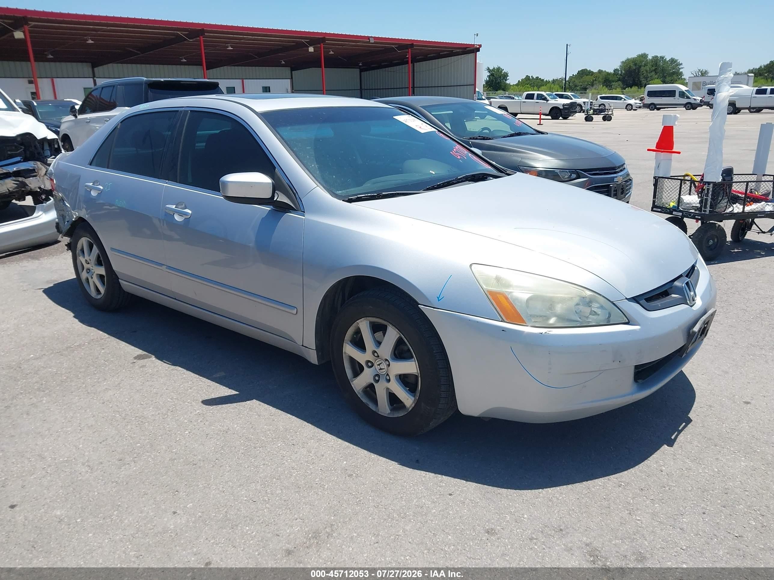 2005 Honda Accord 3.0 Ex Silver vin: 1HGCM66555A040116