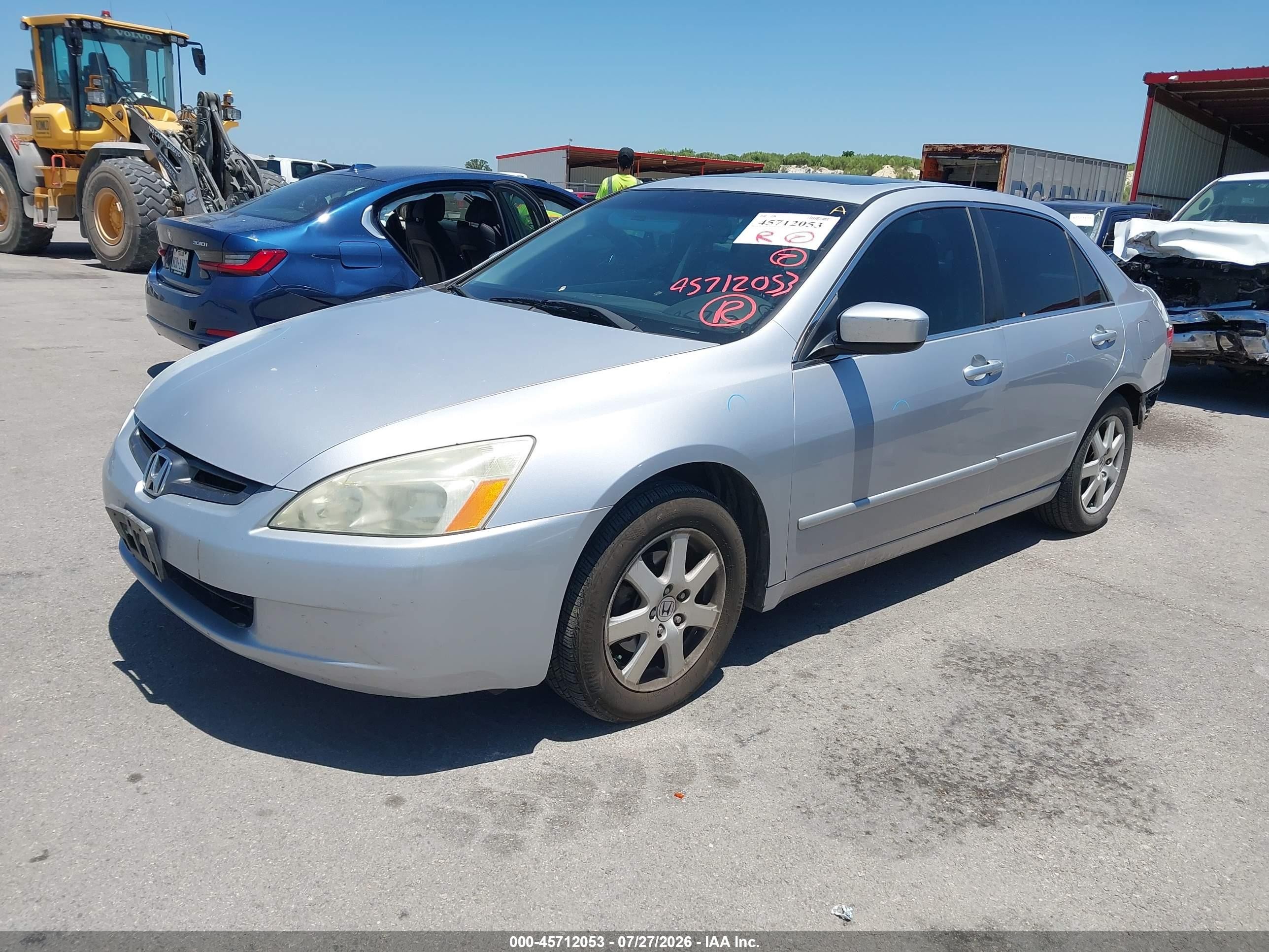 2005 Honda Accord 3.0 Ex Silver vin: 1HGCM66555A040116