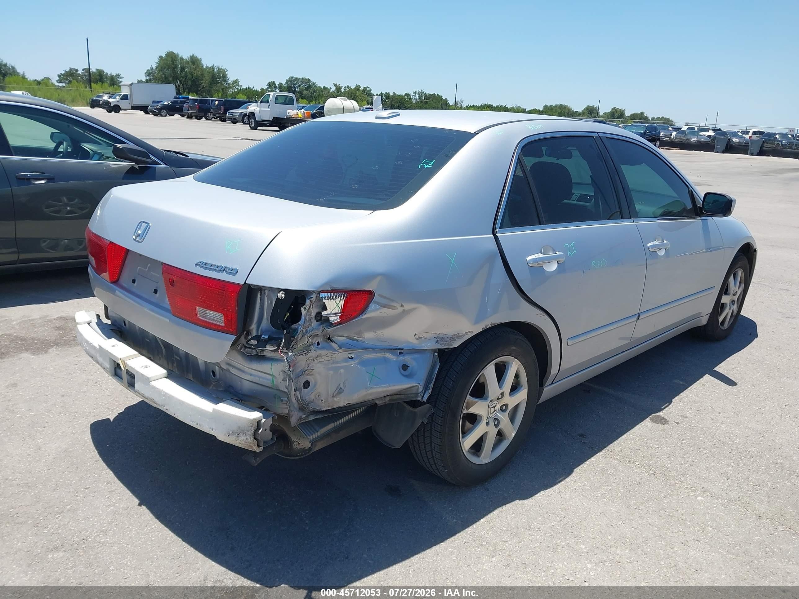 2005 Honda Accord 3.0 Ex Silver vin: 1HGCM66555A040116