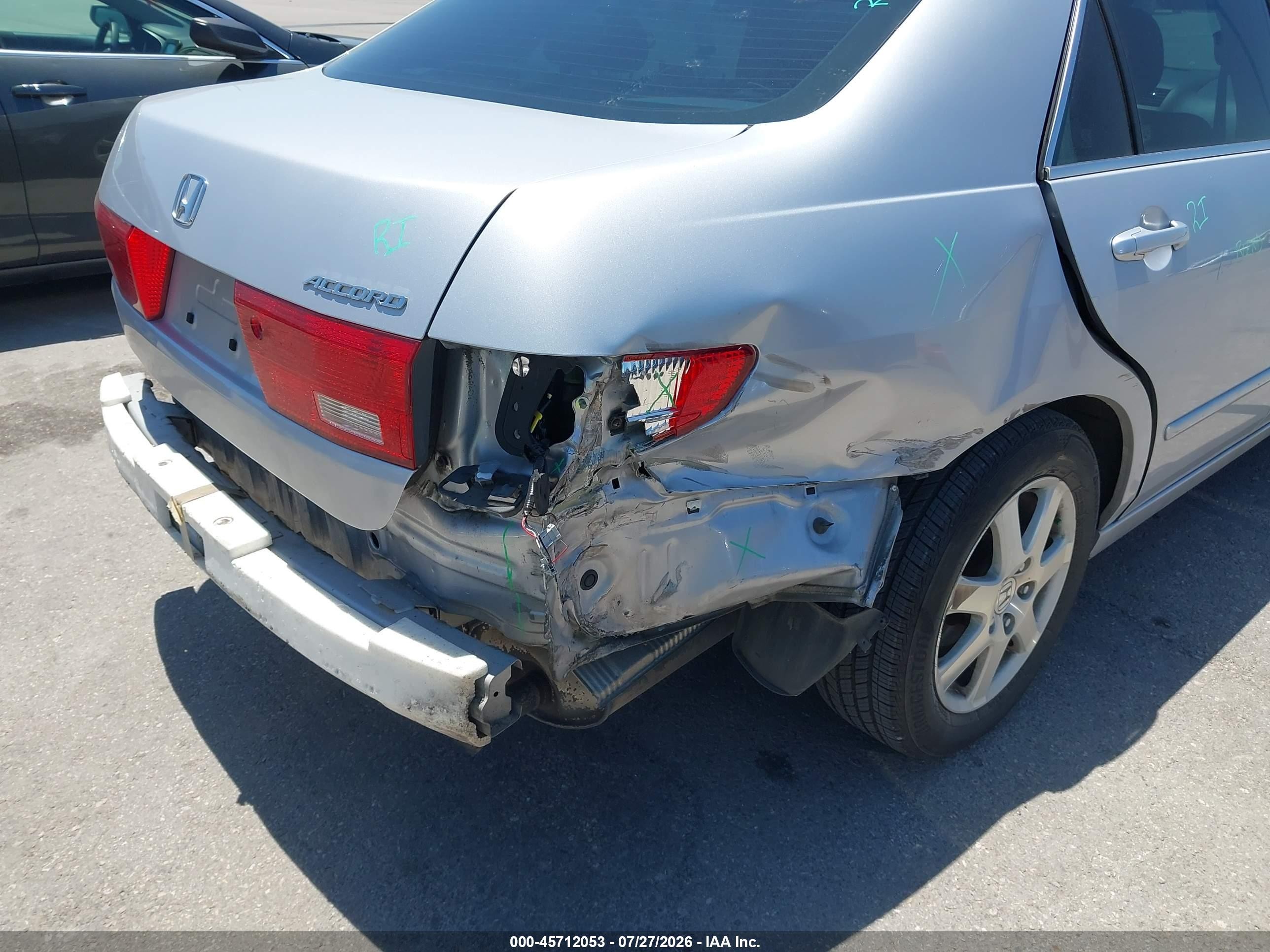 2005 Honda Accord 3.0 Ex Silver vin: 1HGCM66555A040116