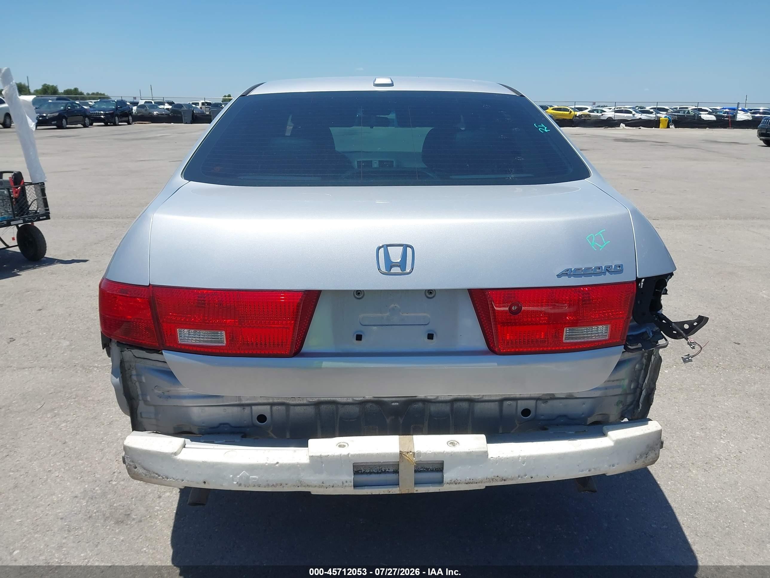 2005 Honda Accord 3.0 Ex Silver vin: 1HGCM66555A040116