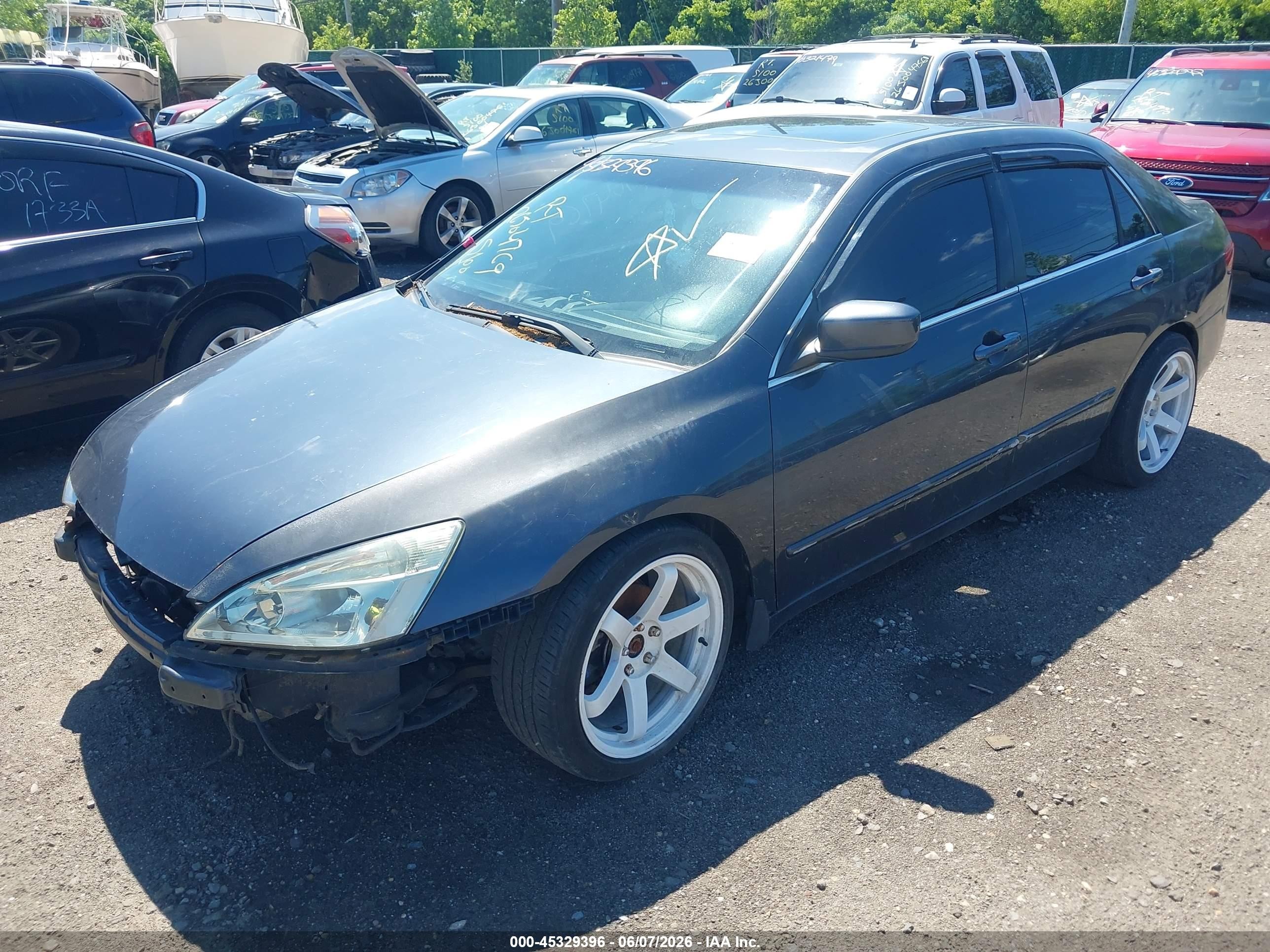 2005 Honda Accord 3.0 Ex Gray vin: 1HGCM66555A057904