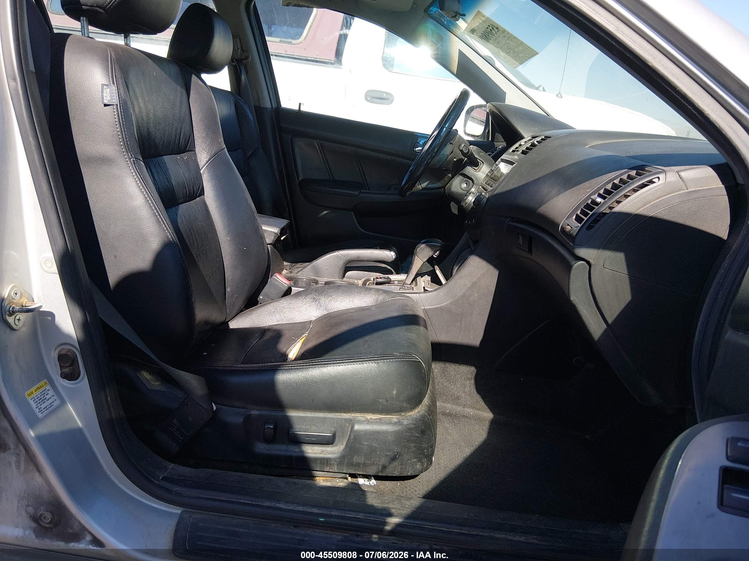 2006 Honda Accord 3.0 Ex Silver vin: 1HGCM66556A006291