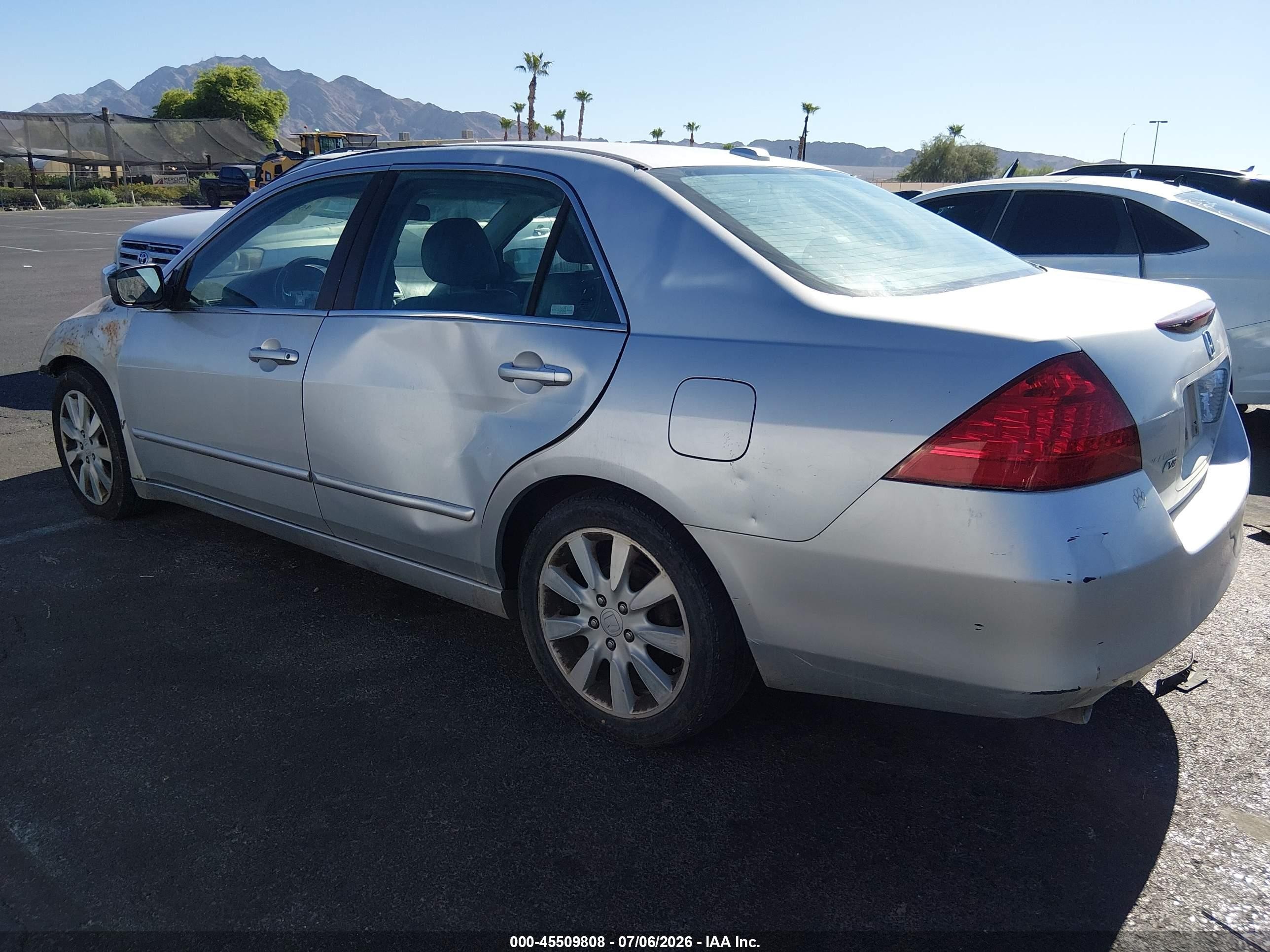 2006 Honda Accord 3.0 Ex Silver vin: 1HGCM66556A006291