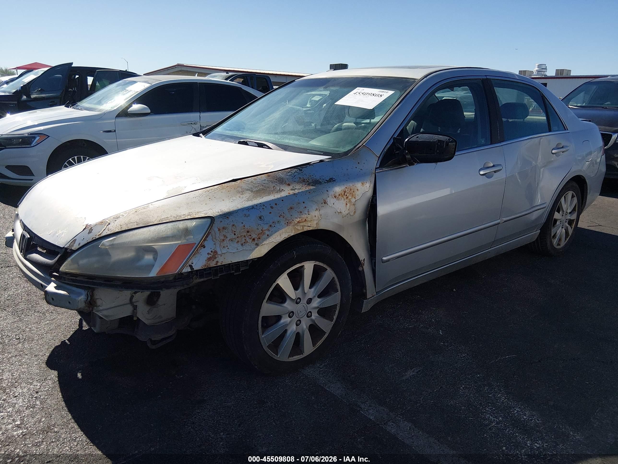 2006 Honda Accord 3.0 Ex Silver vin: 1HGCM66556A006291