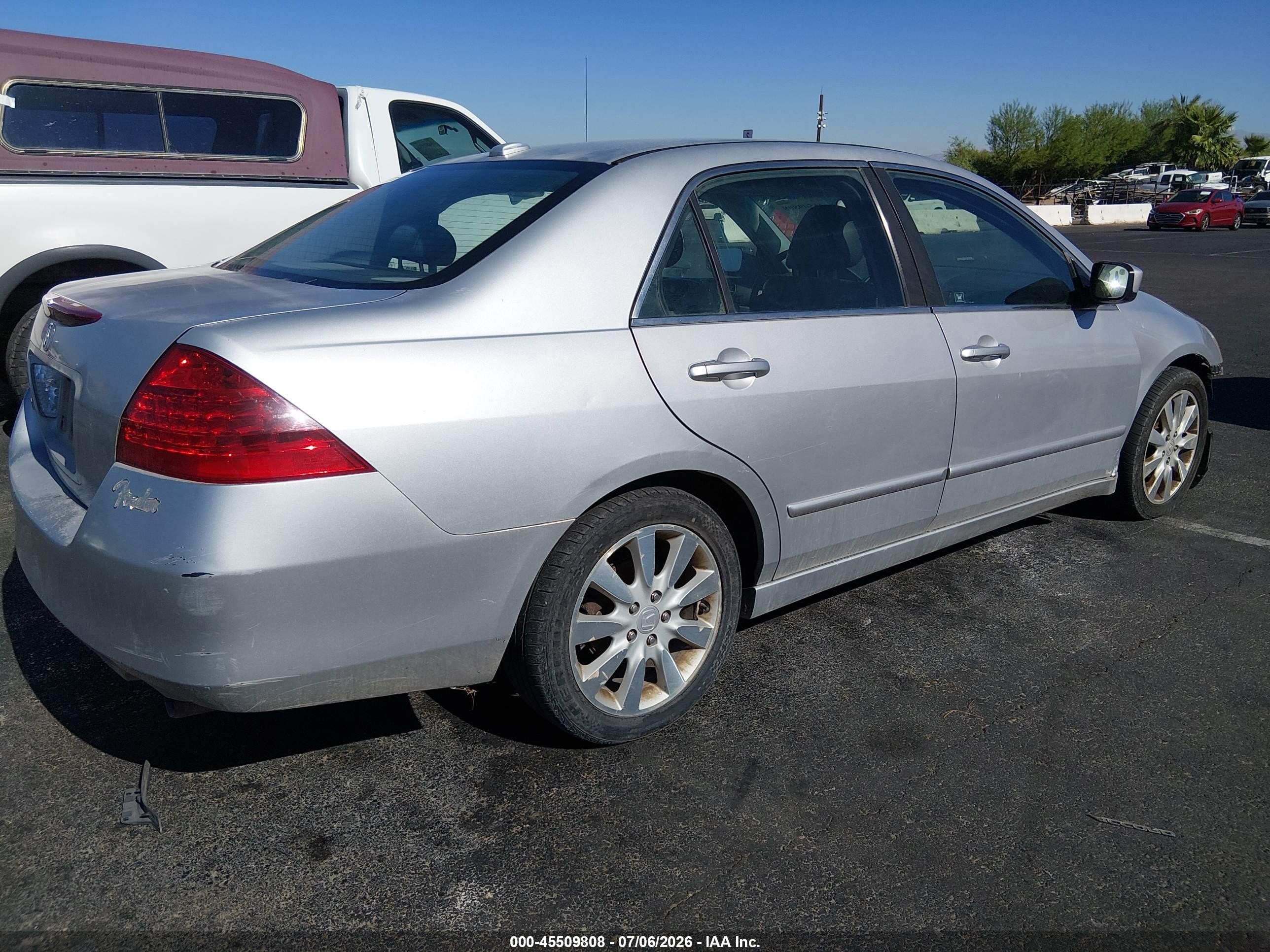 2006 Honda Accord 3.0 Ex Silver vin: 1HGCM66556A006291