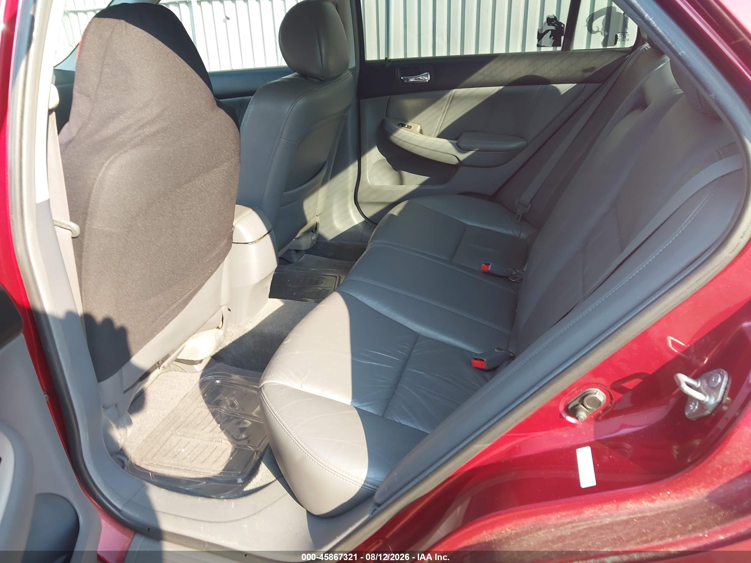 2006 Honda Accord 3.0 Ex Maroon vin: 1HGCM66556A006808