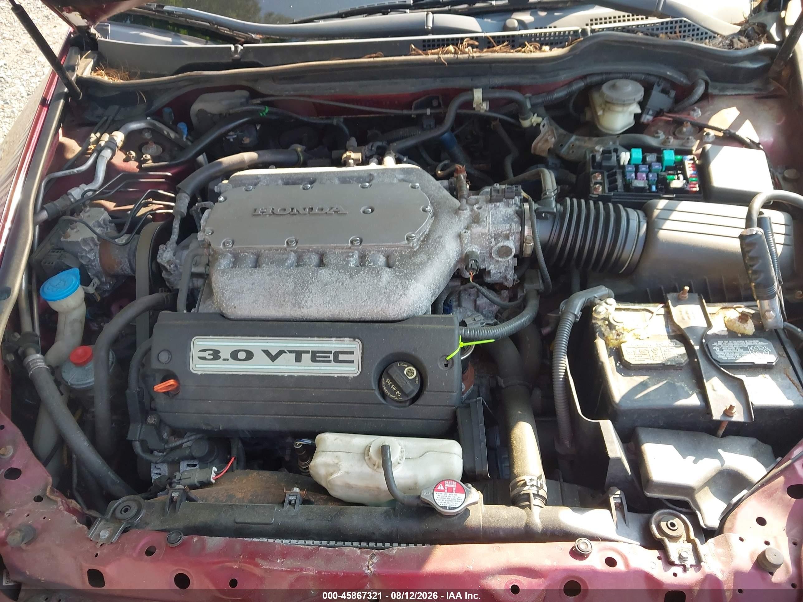 2006 Honda Accord 3.0 Ex Maroon vin: 1HGCM66556A006808