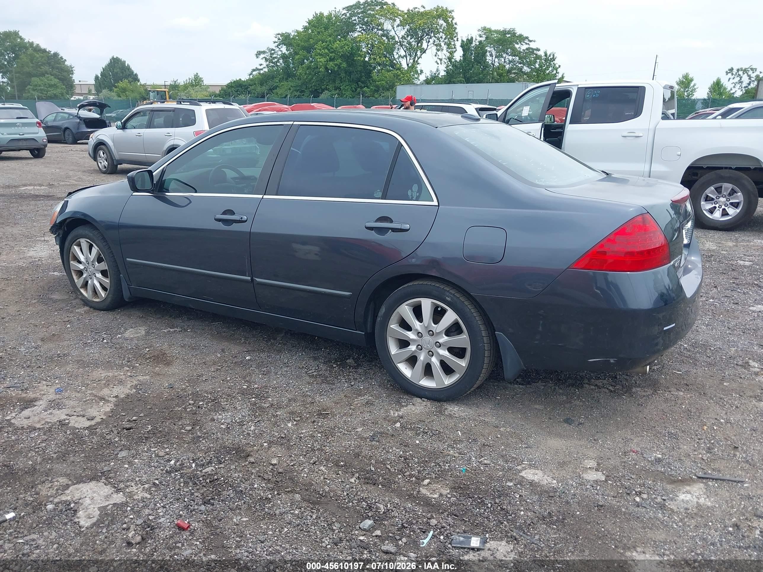 2006 Honda Accord 3.0 Ex Gray vin: 1HGCM66556A007330