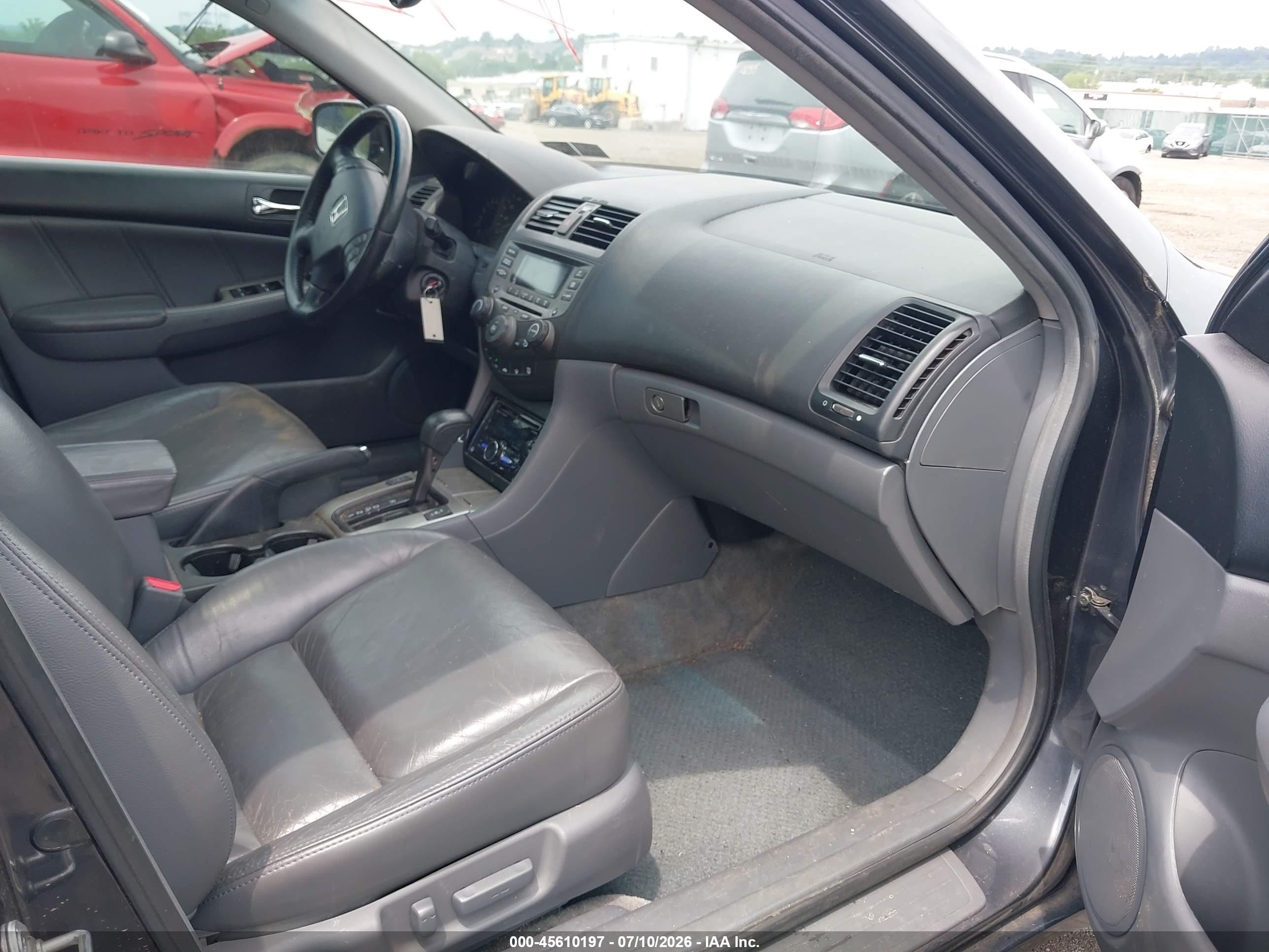 2006 Honda Accord 3.0 Ex Gray vin: 1HGCM66556A007330