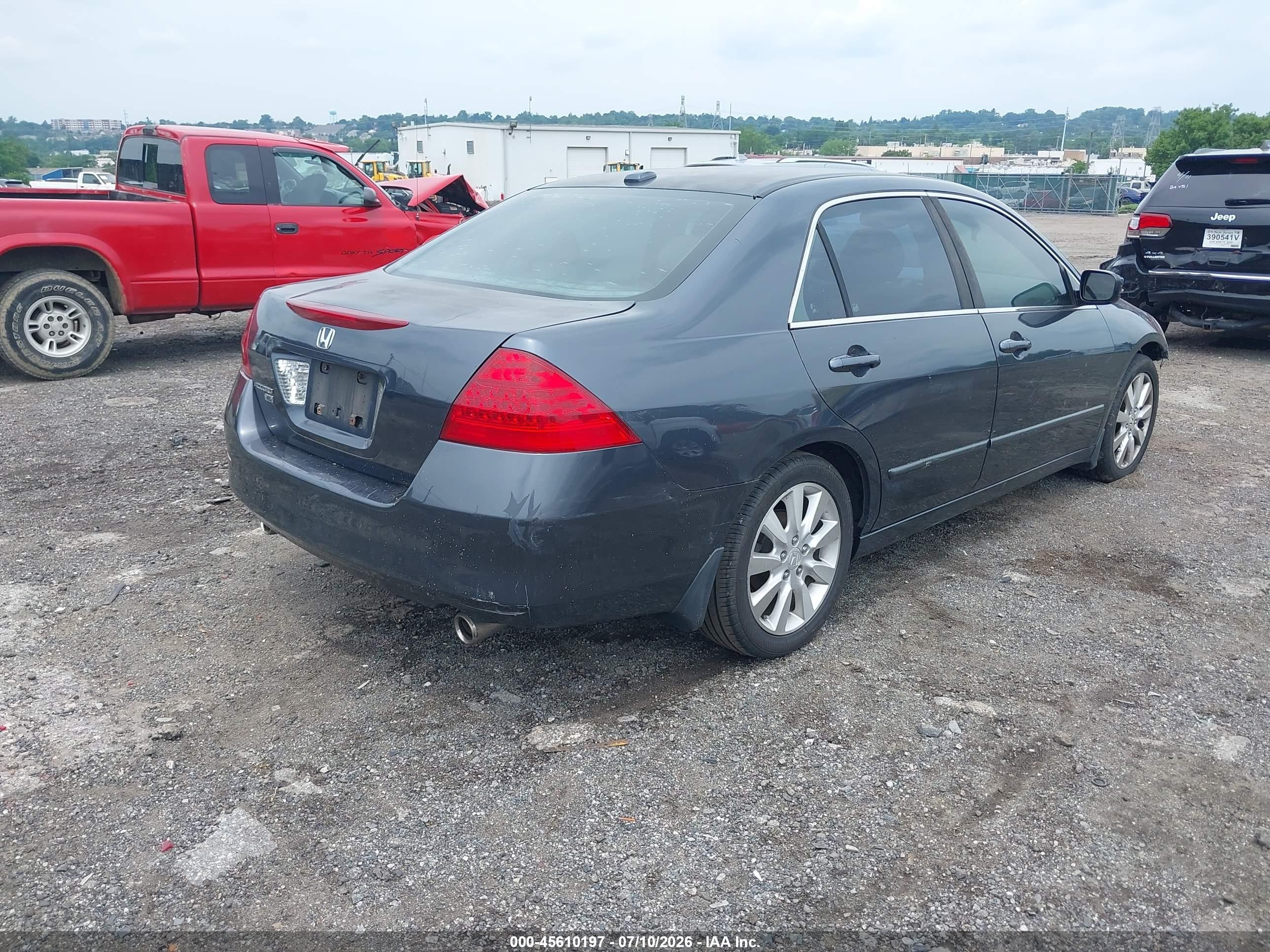 2006 Honda Accord 3.0 Ex Gray vin: 1HGCM66556A007330