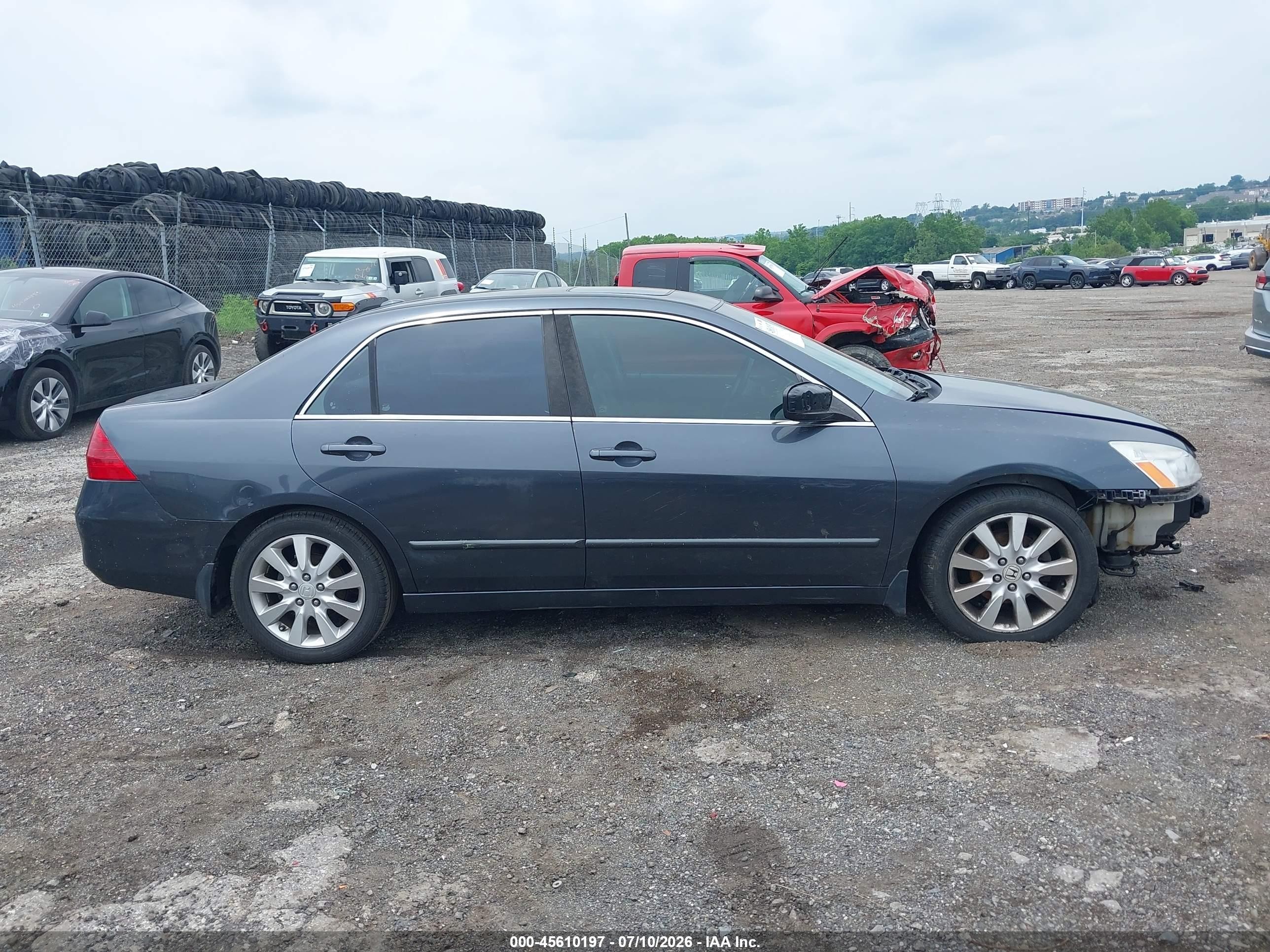 2006 Honda Accord 3.0 Ex Gray vin: 1HGCM66556A007330