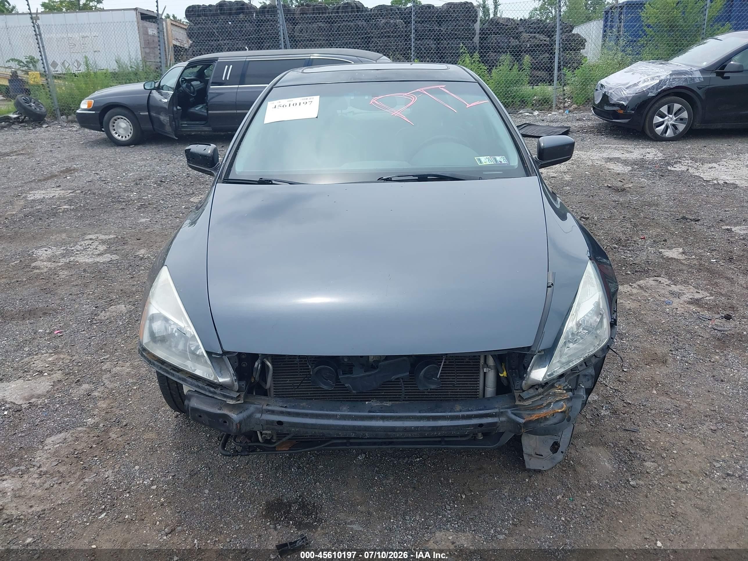 2006 Honda Accord 3.0 Ex Gray vin: 1HGCM66556A007330