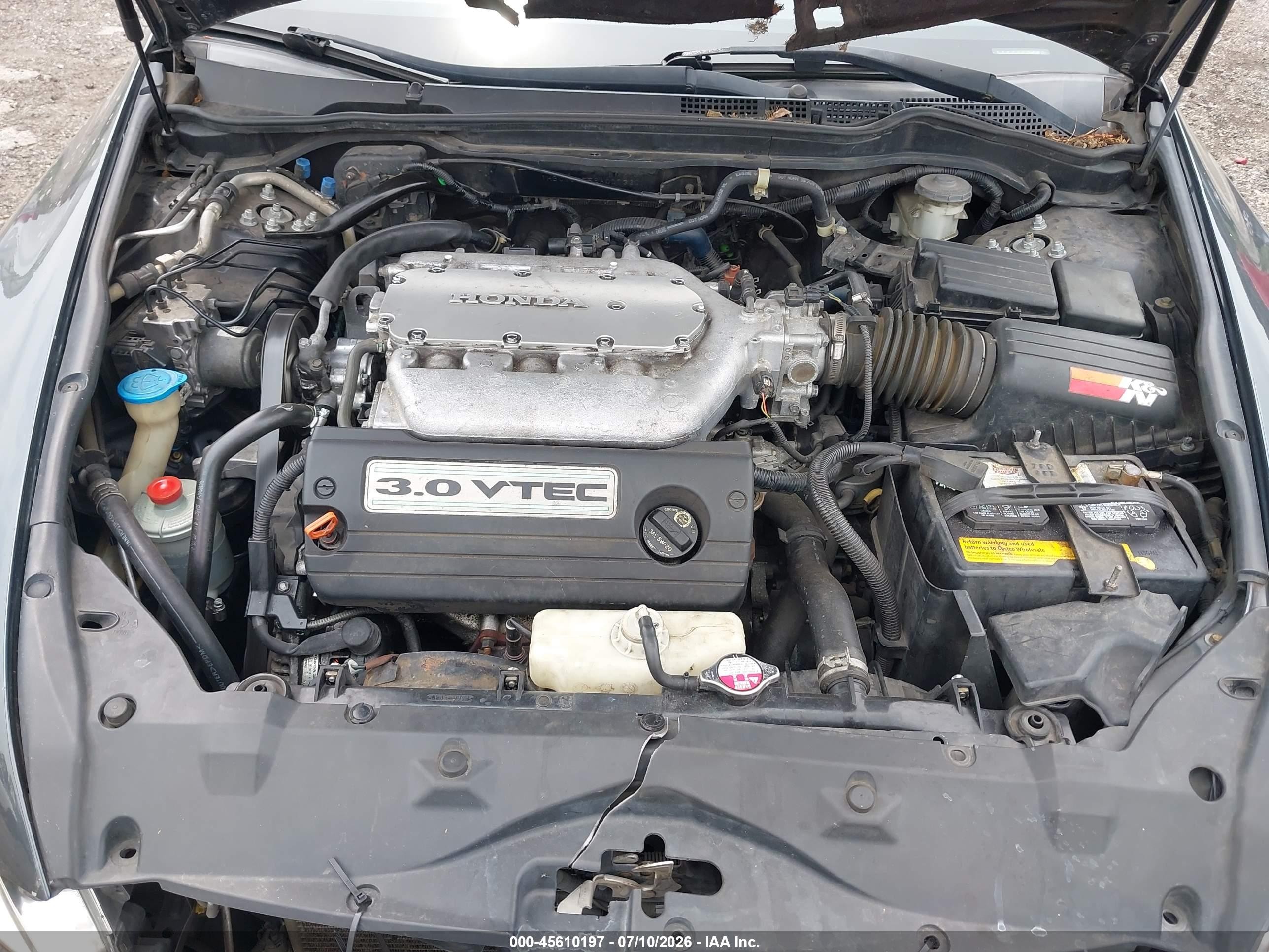 2006 Honda Accord 3.0 Ex Gray vin: 1HGCM66556A007330