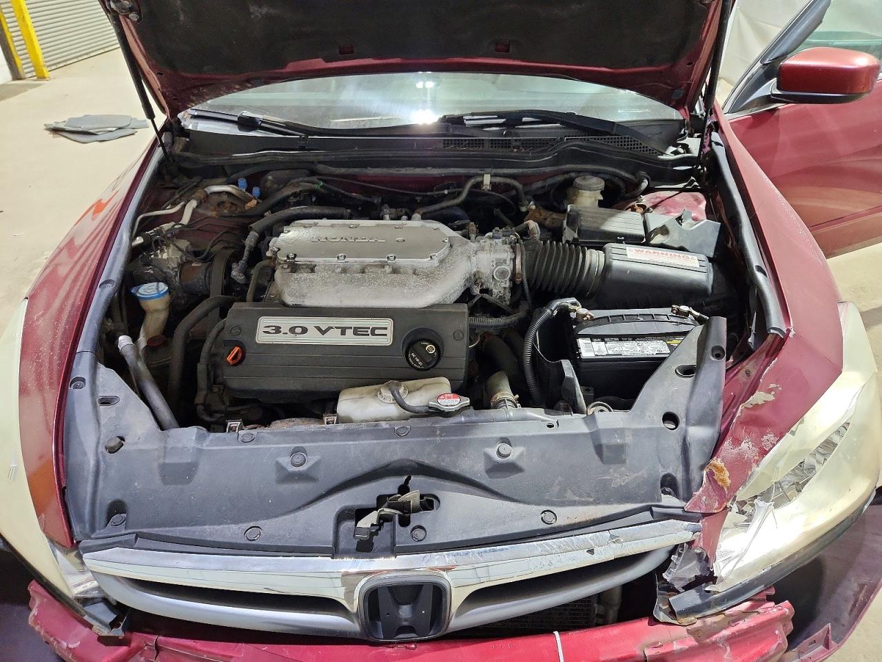 2006 Honda Accord Ex Burgundy vin: 1HGCM66556A025312