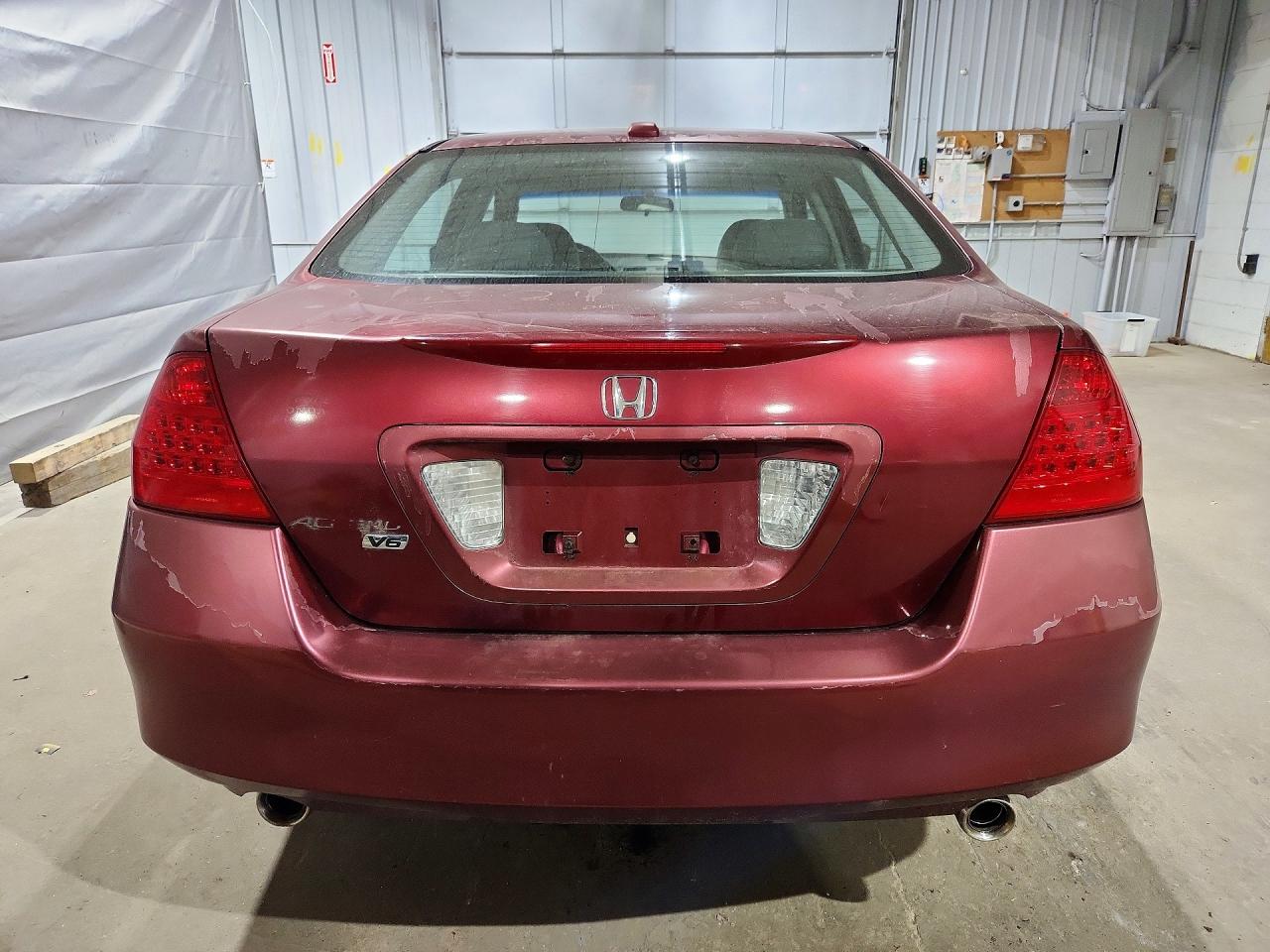 2006 Honda Accord Ex Burgundy vin: 1HGCM66556A025312