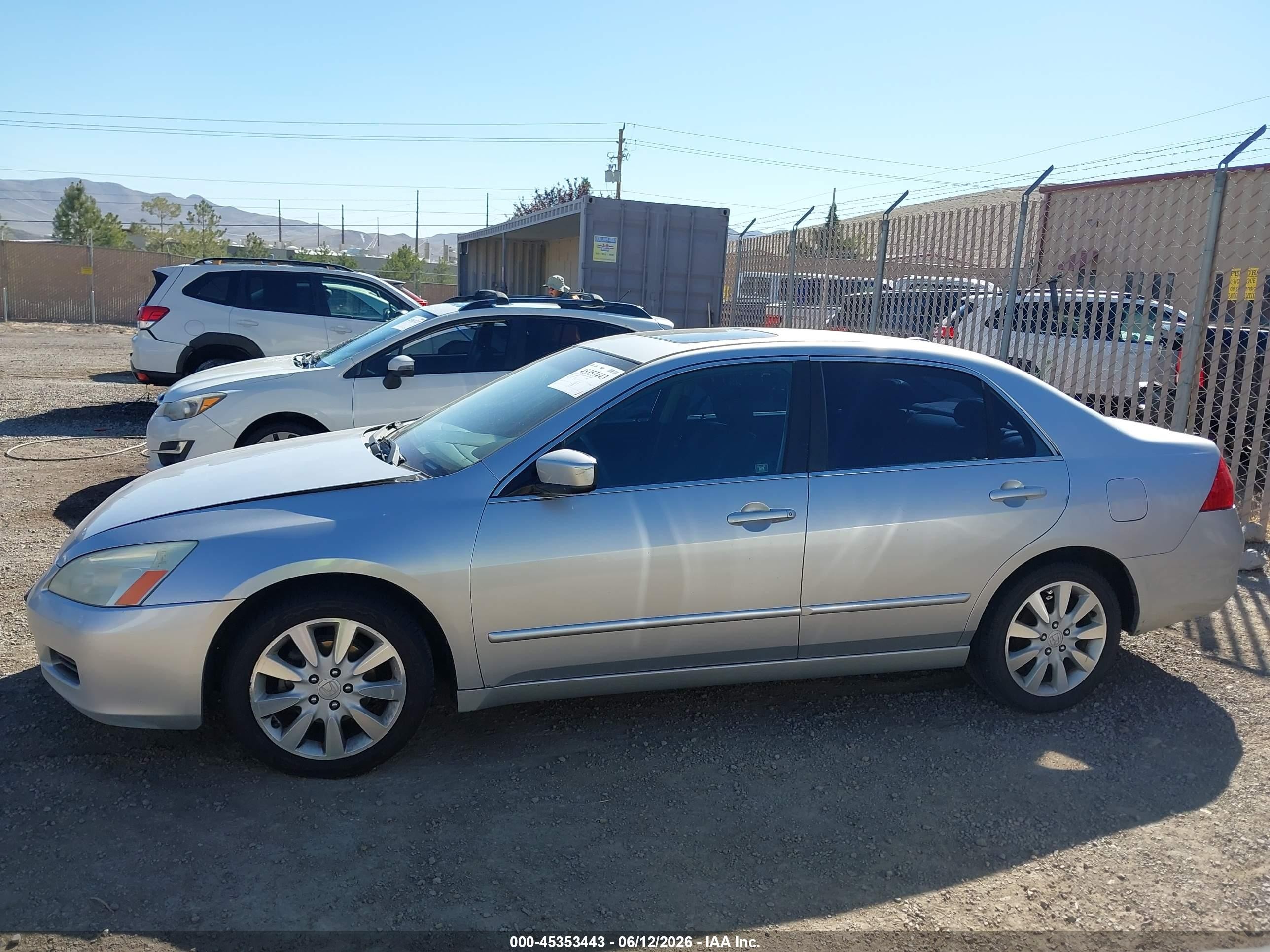 2006 Honda Accord 3.0 Ex Silver vin: 1HGCM66556A045429