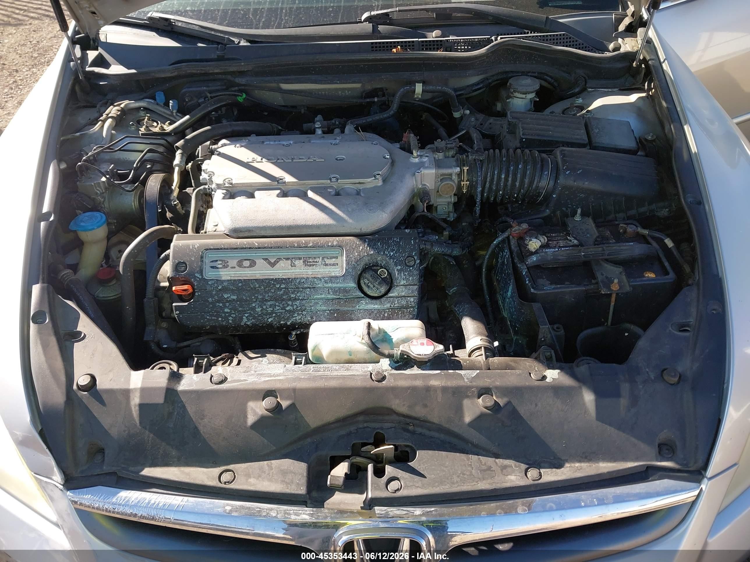 2006 Honda Accord 3.0 Ex Silver vin: 1HGCM66556A045429