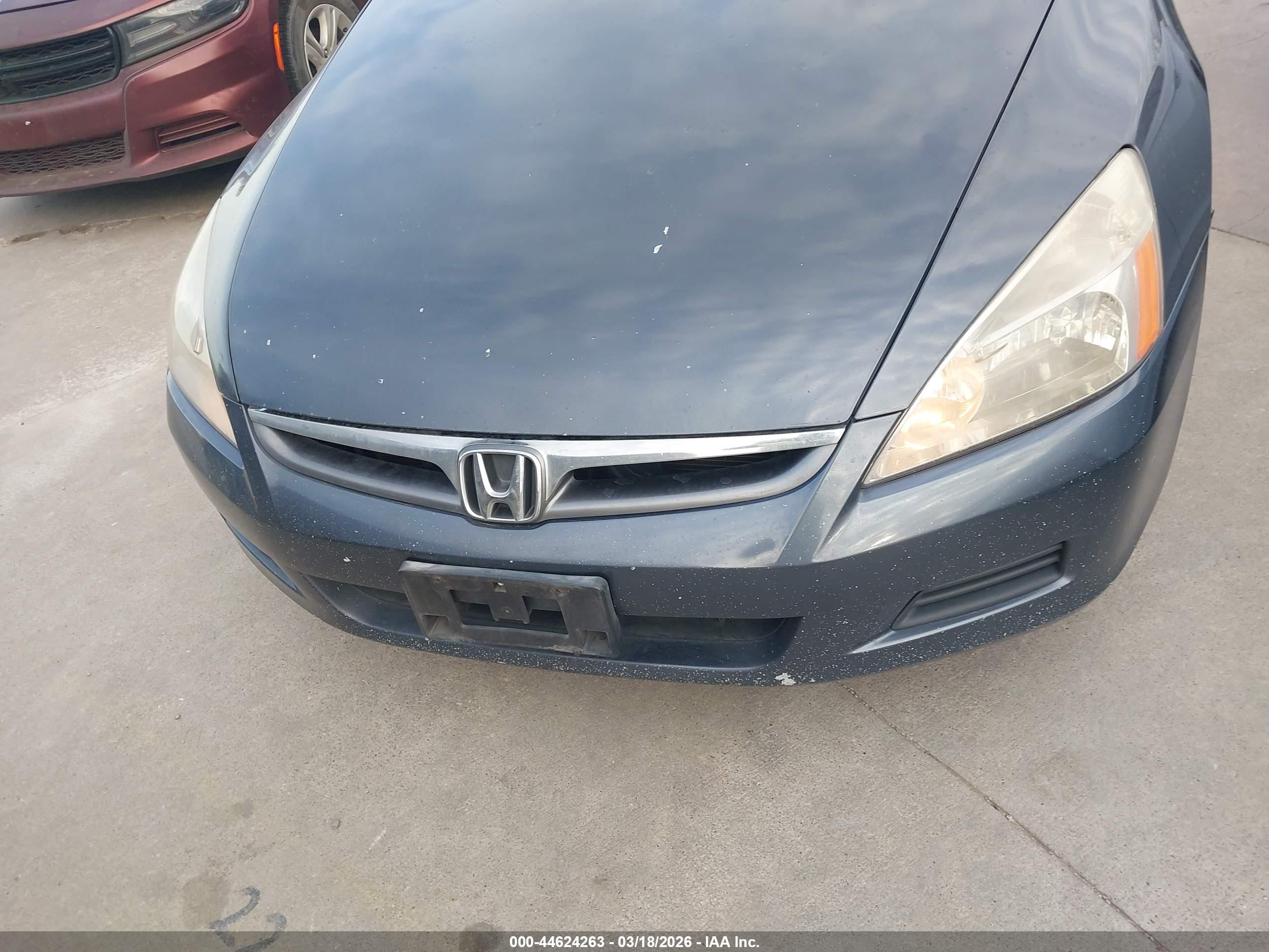 2007 Honda Accord 3.0 Ex Серый vin: 1HGCM66557A015090