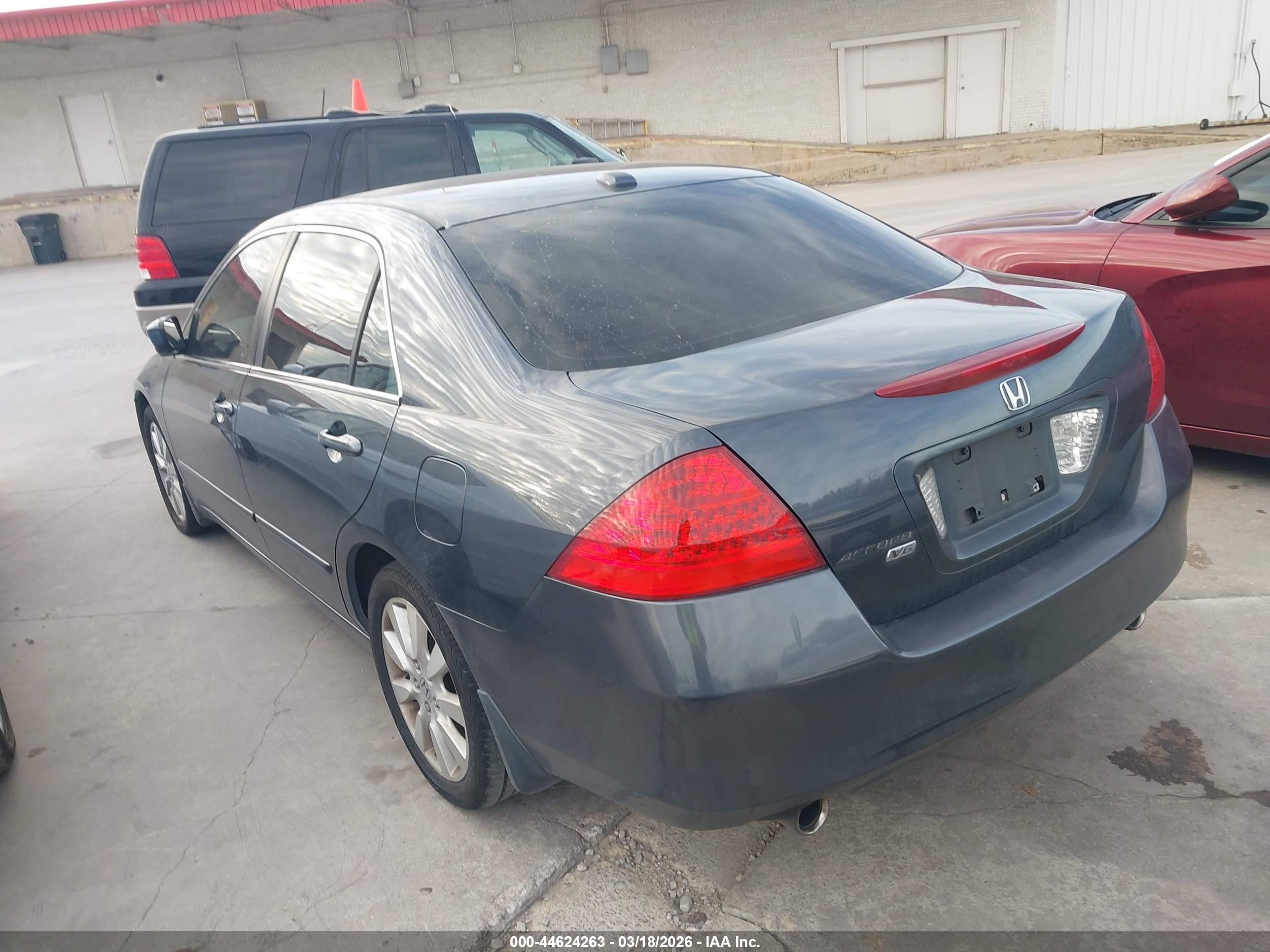 2007 Honda Accord 3.0 Ex Серый vin: 1HGCM66557A015090