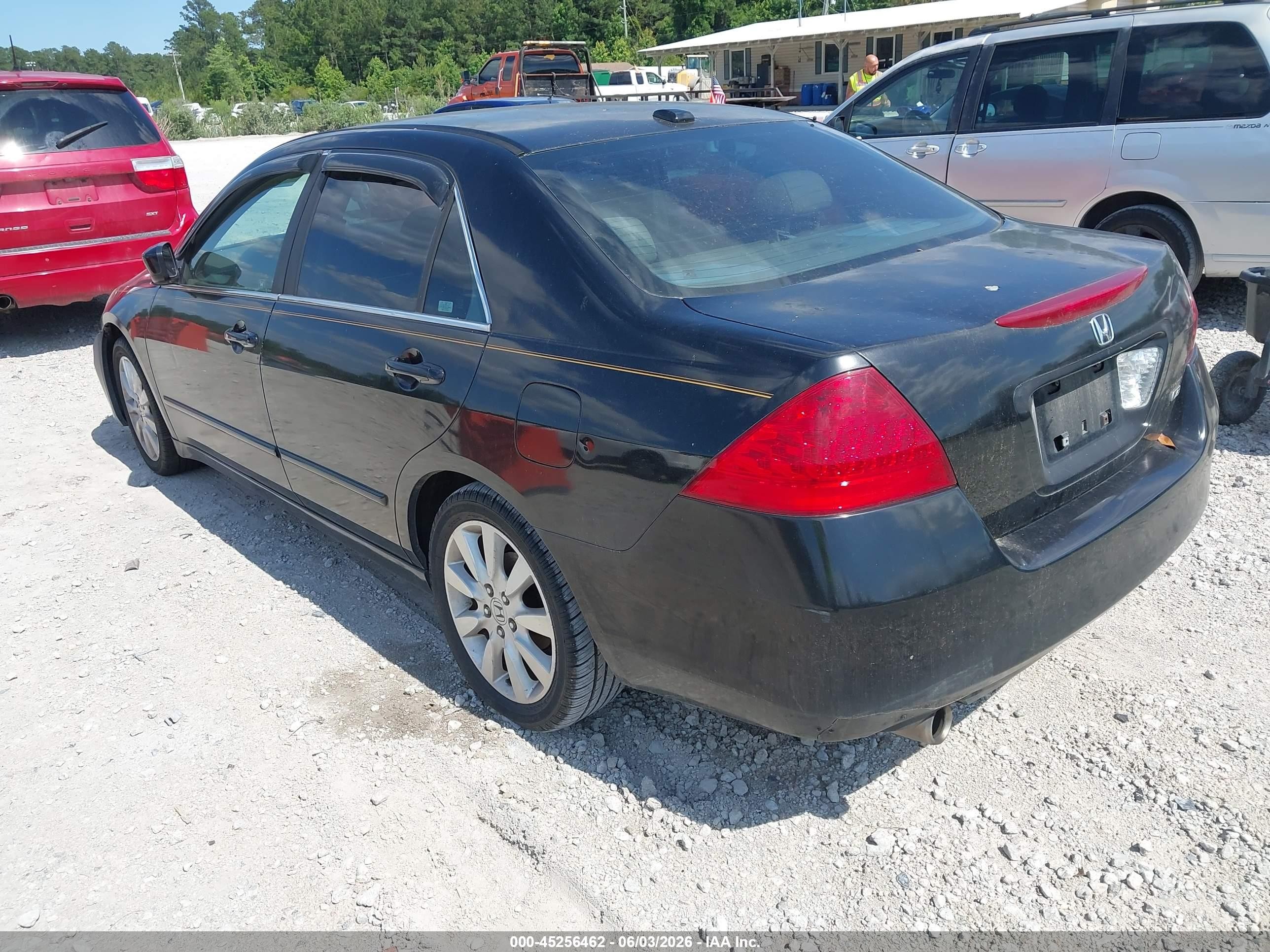 2007 Honda Accord 3.0 Ex Black vin: 1HGCM66557A017910
