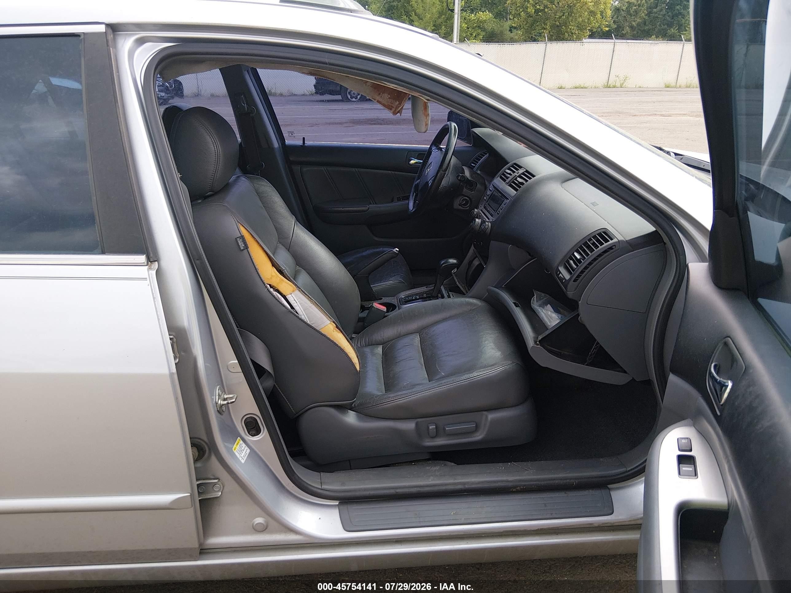 2007 Honda Accord 3.0 Ex Gray vin: 1HGCM66557A025327