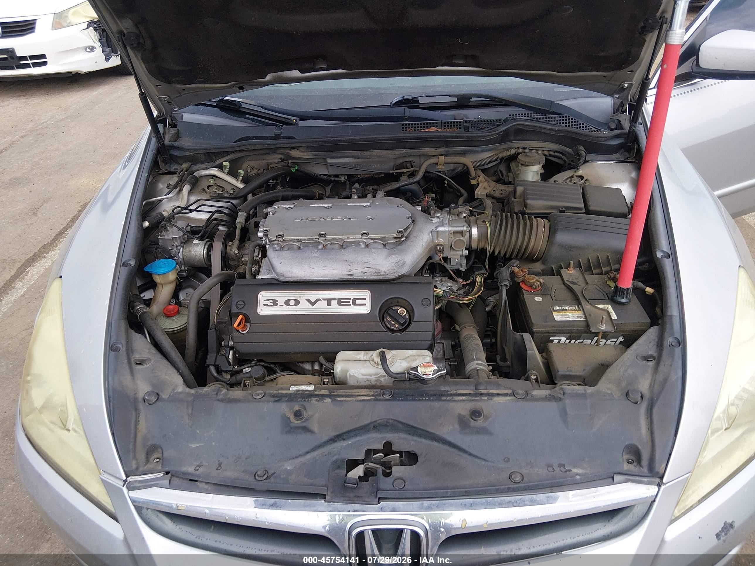 2007 Honda Accord 3.0 Ex Gray vin: 1HGCM66557A025327