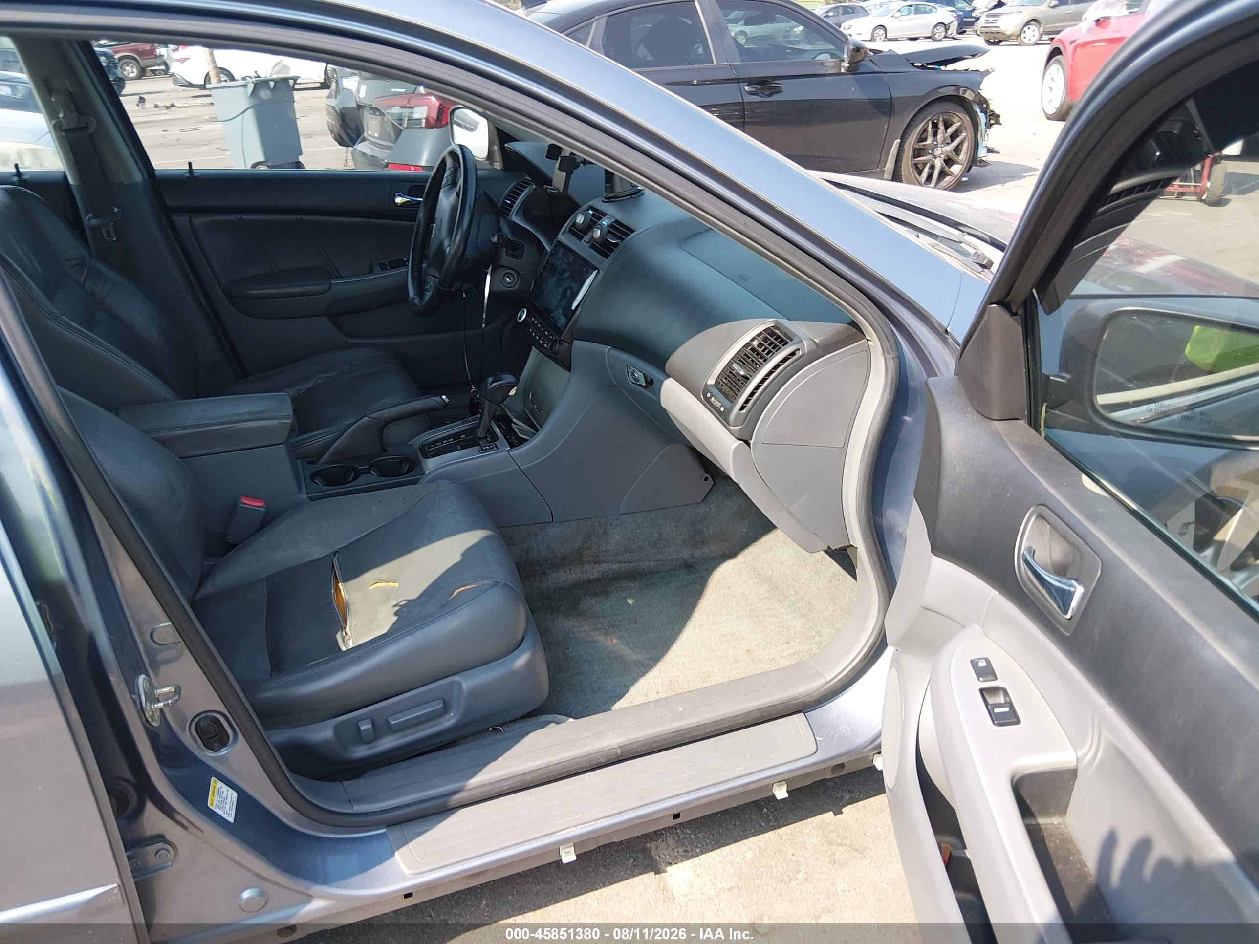 2007 Honda Accord 3.0 Ex Silver vin: 1HGCM66557A046968
