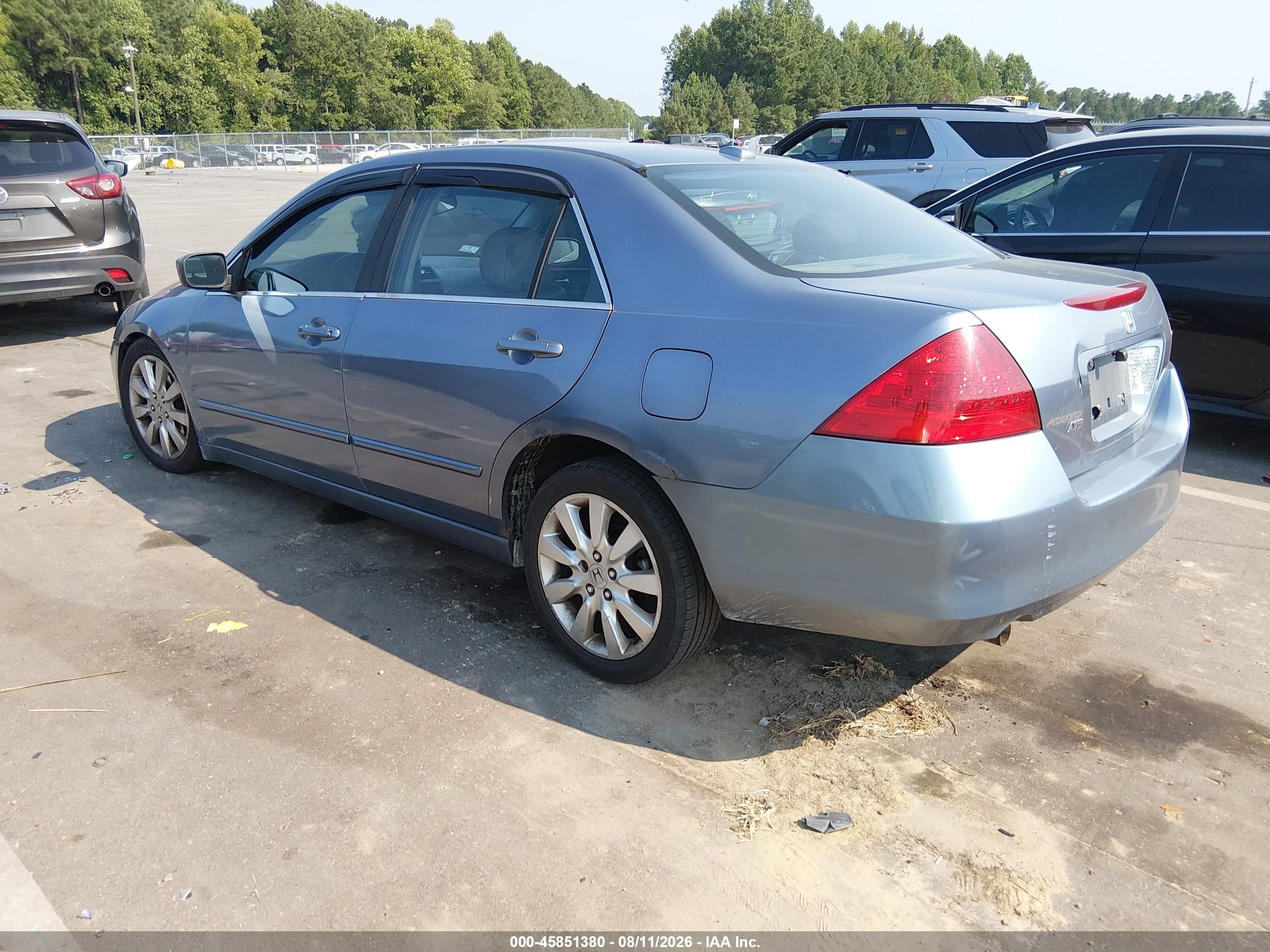 2007 Honda Accord 3.0 Ex Silver vin: 1HGCM66557A046968
