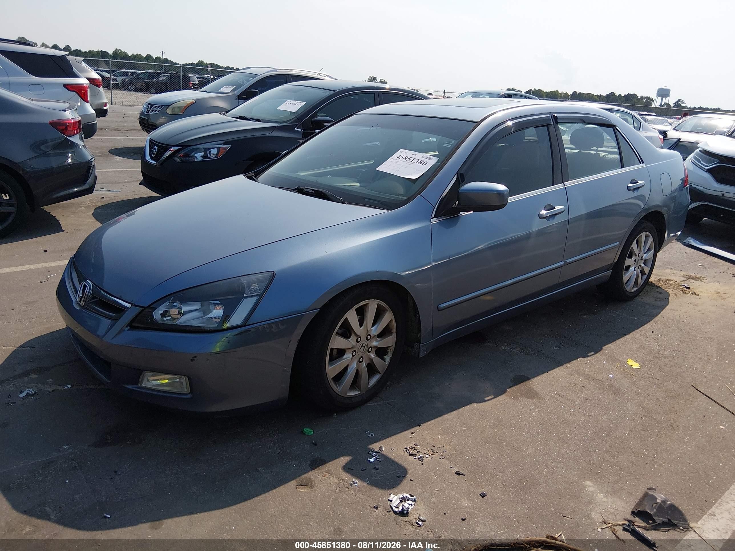 2007 Honda Accord 3.0 Ex Silver vin: 1HGCM66557A046968