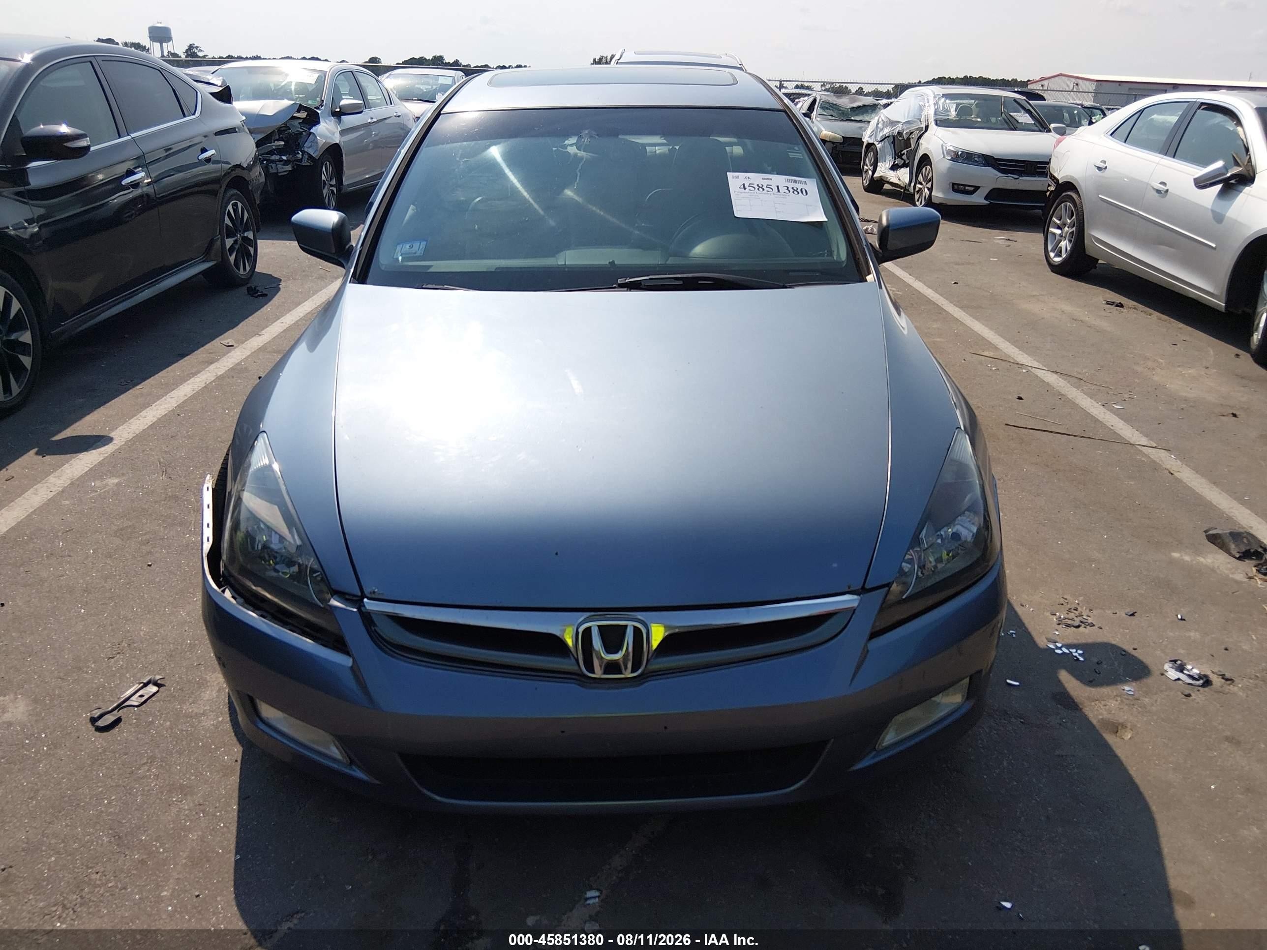 2007 Honda Accord 3.0 Ex Silver vin: 1HGCM66557A046968