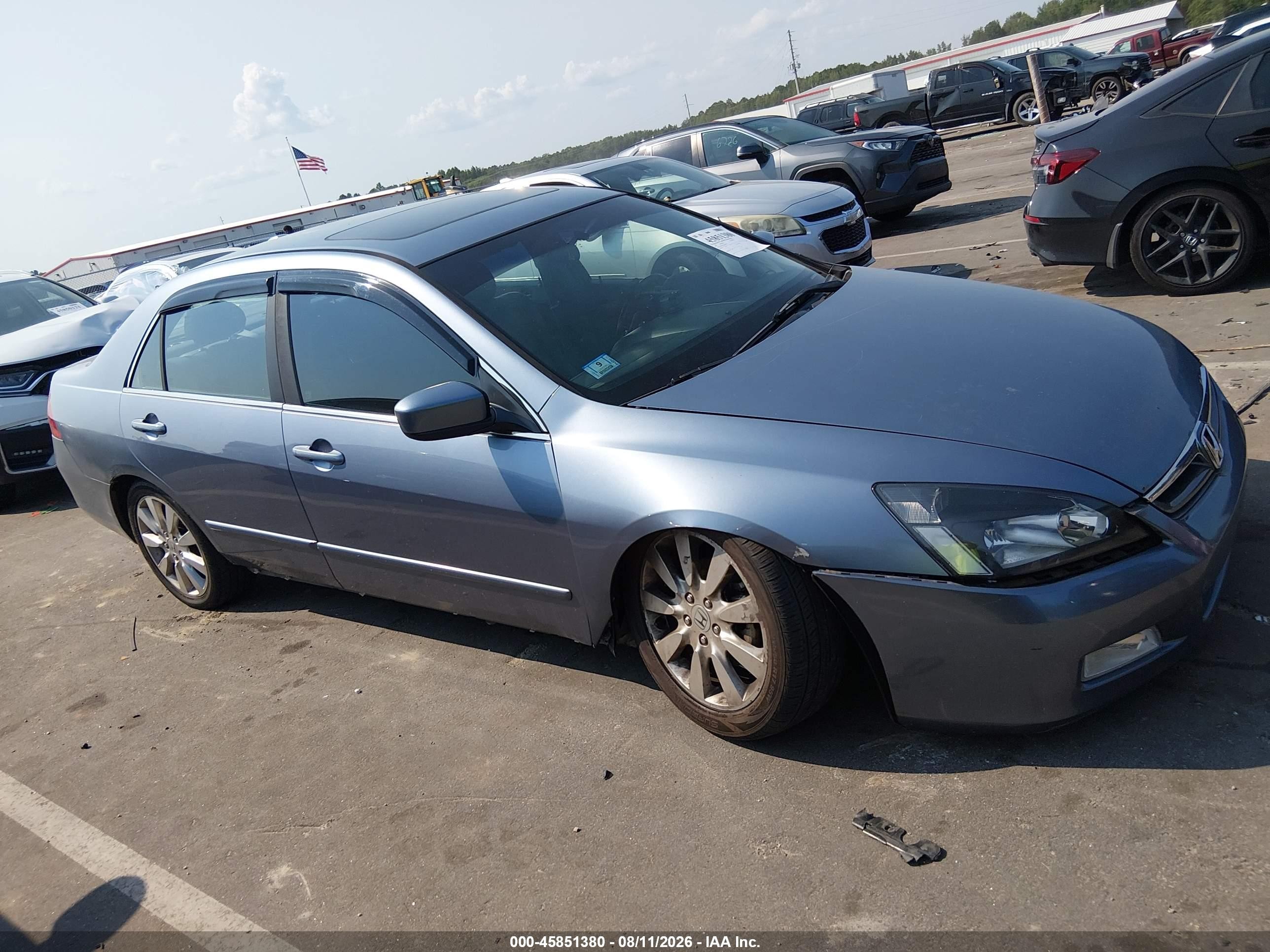 2007 Honda Accord 3.0 Ex Silver vin: 1HGCM66557A046968