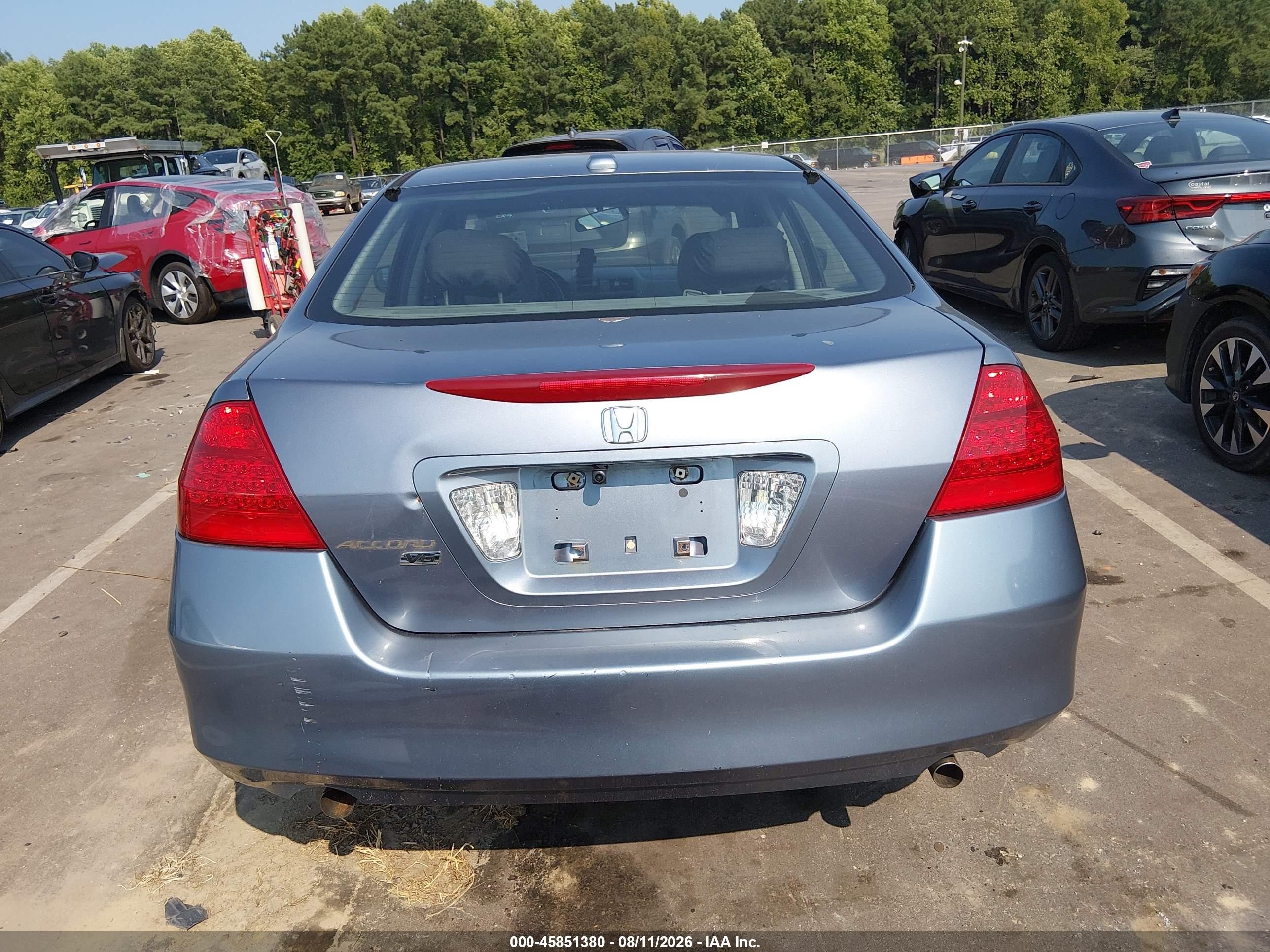 2007 Honda Accord 3.0 Ex Silver vin: 1HGCM66557A046968